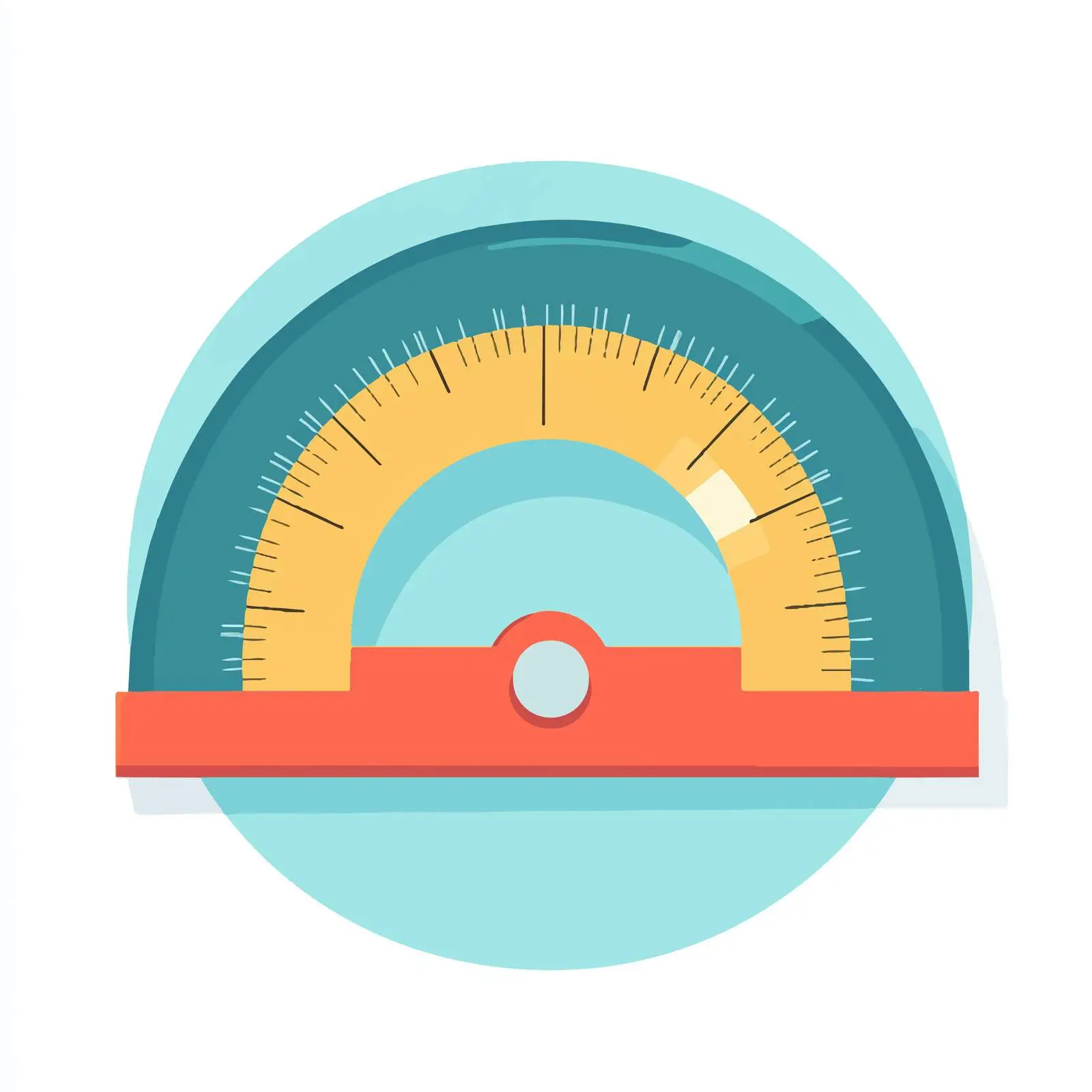 Flat Vector Illustration of Protractor Icon — free download from Dotvec