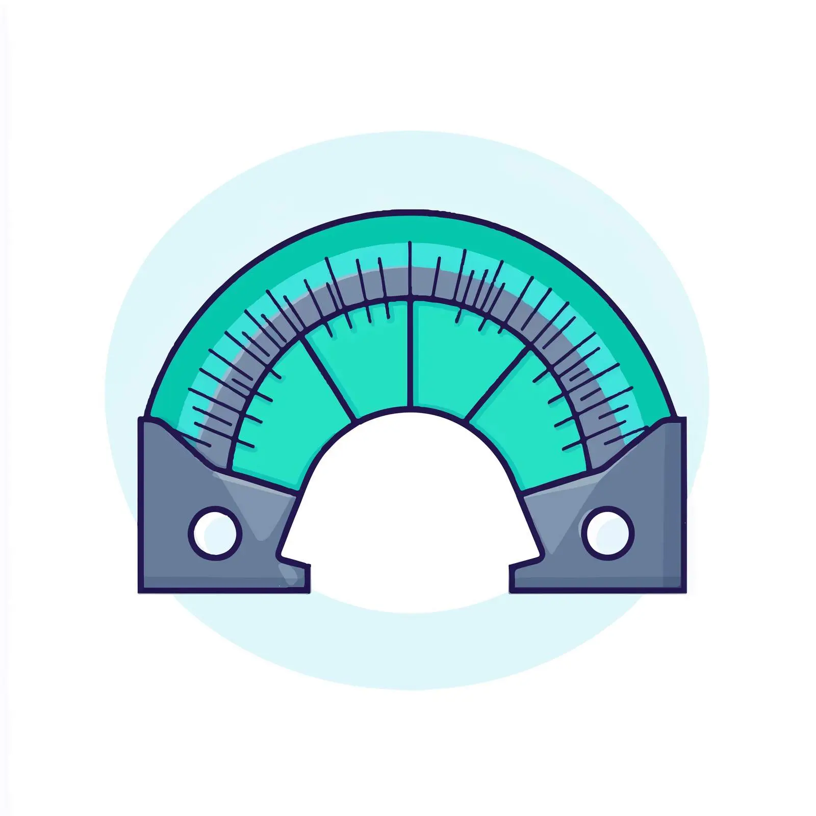 Flat Vector Protractor Icon for Education — free download from Dotvec