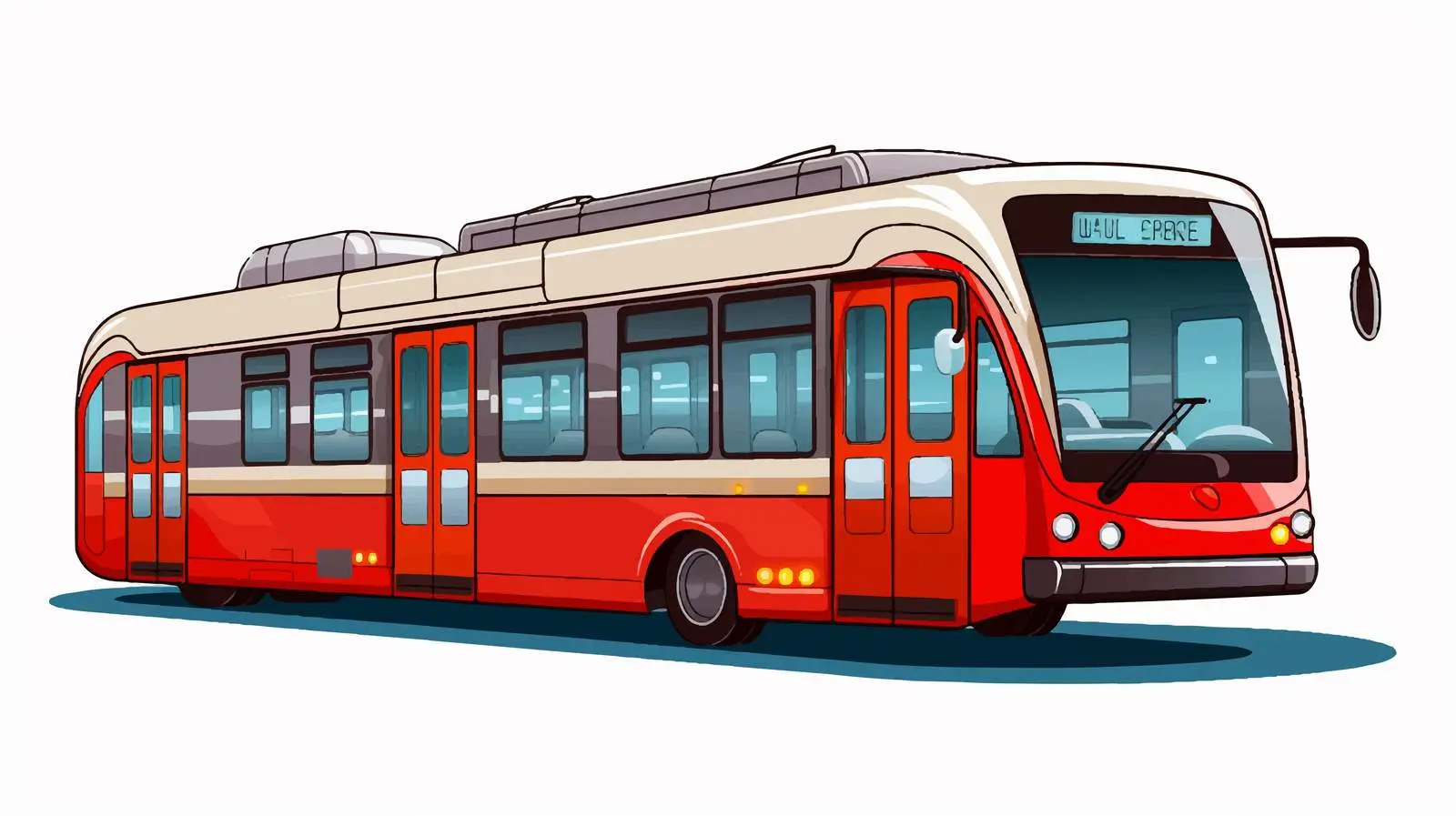 Cartoon Public Transport Vector Graphic Design — free download from Dotvec