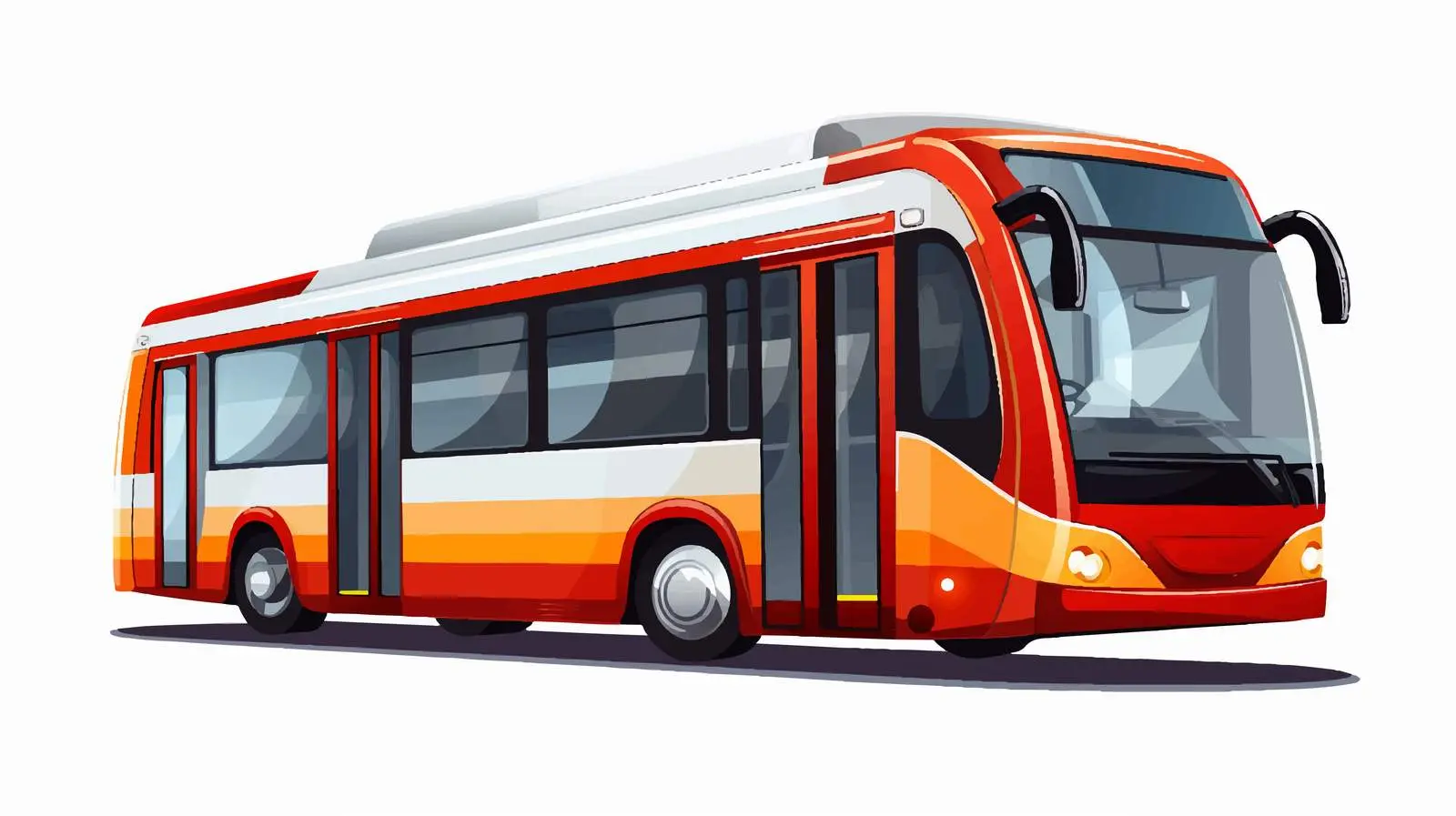 Colorful Public Transport Vector Illustration — free download from Dotvec