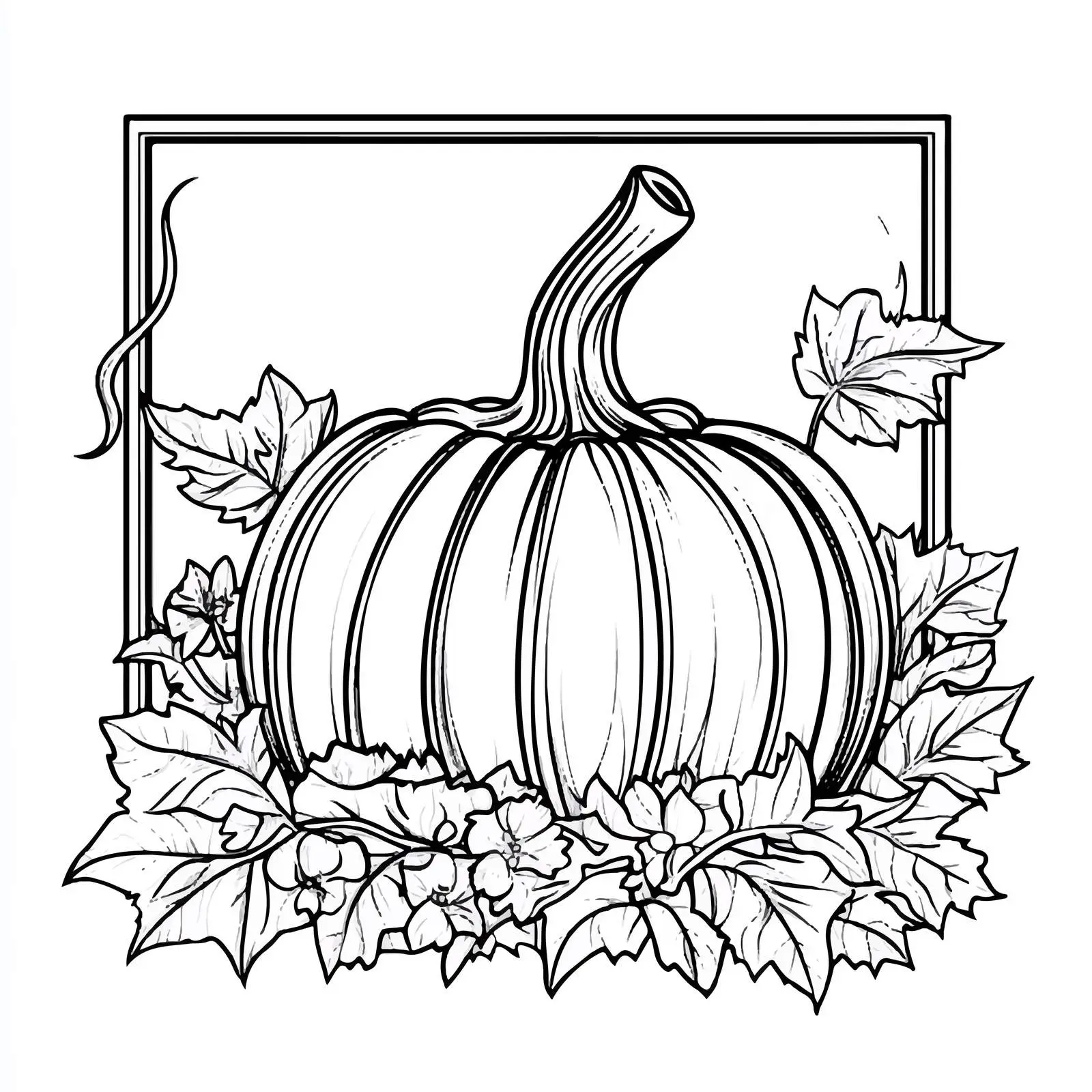 Flat Vector Pumpkin Coloring Line Art Design — free download from Dotvec