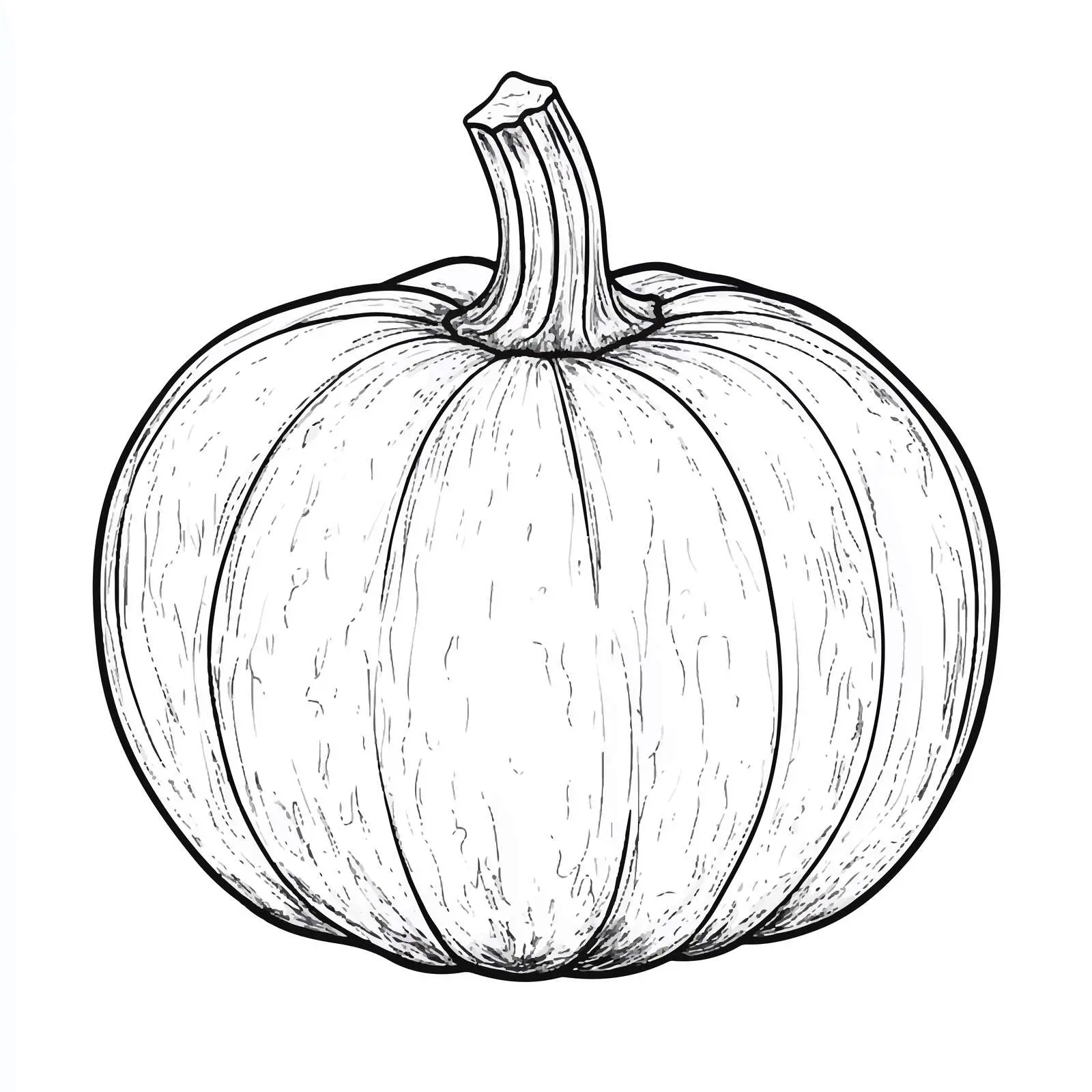 Flat Vector Pumpkin for Coloring Line Art — free download from Dotvec