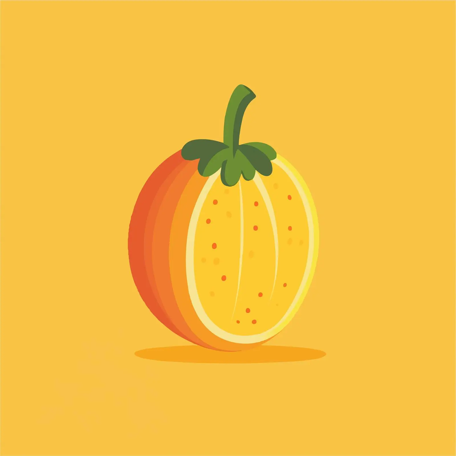 Flat Vector Pumpkin Illustration for Design – free pumpkin graphic image from Dotvec