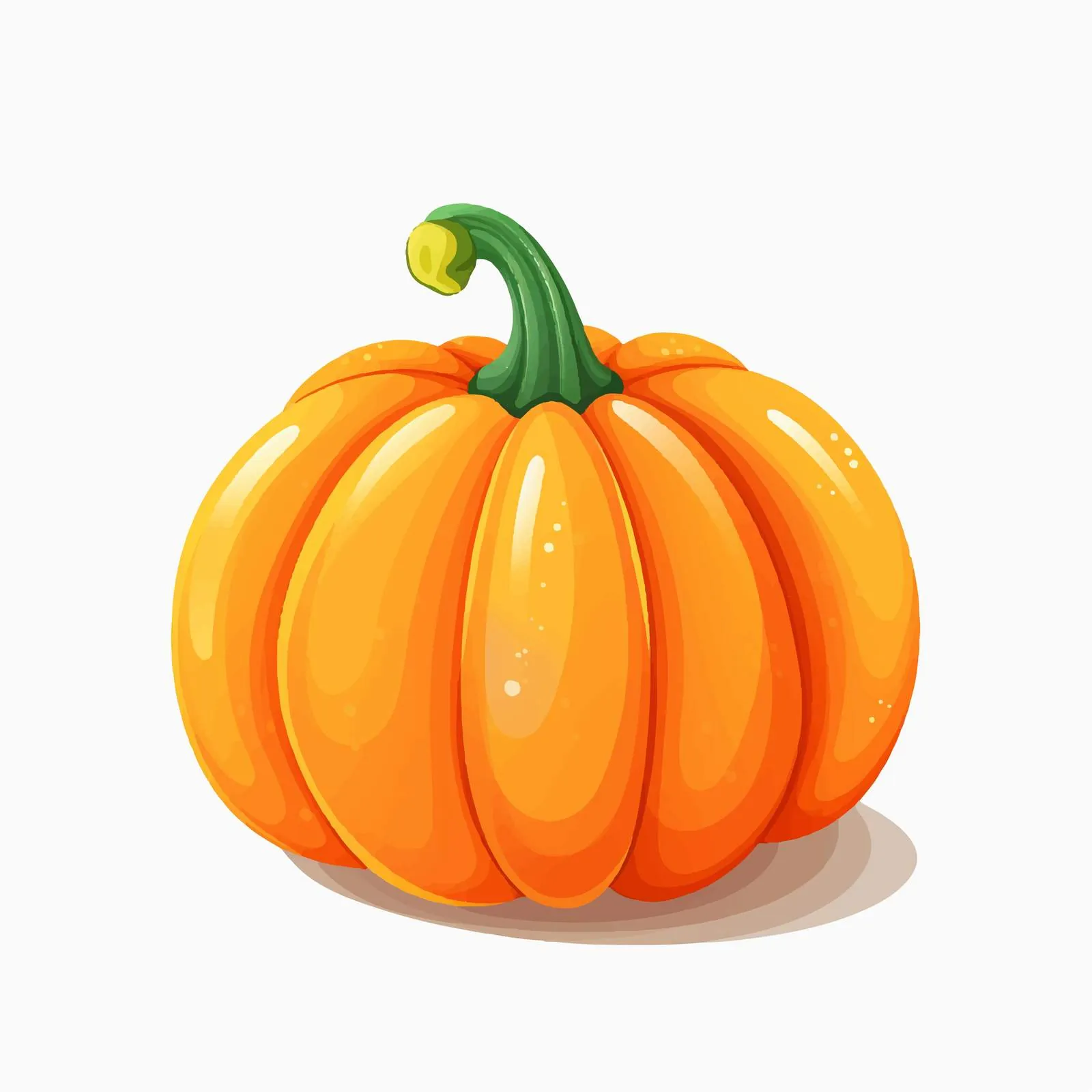 Autumn Pumpkin Orange Round-Shaped Squash Vector — free download from Dotvec