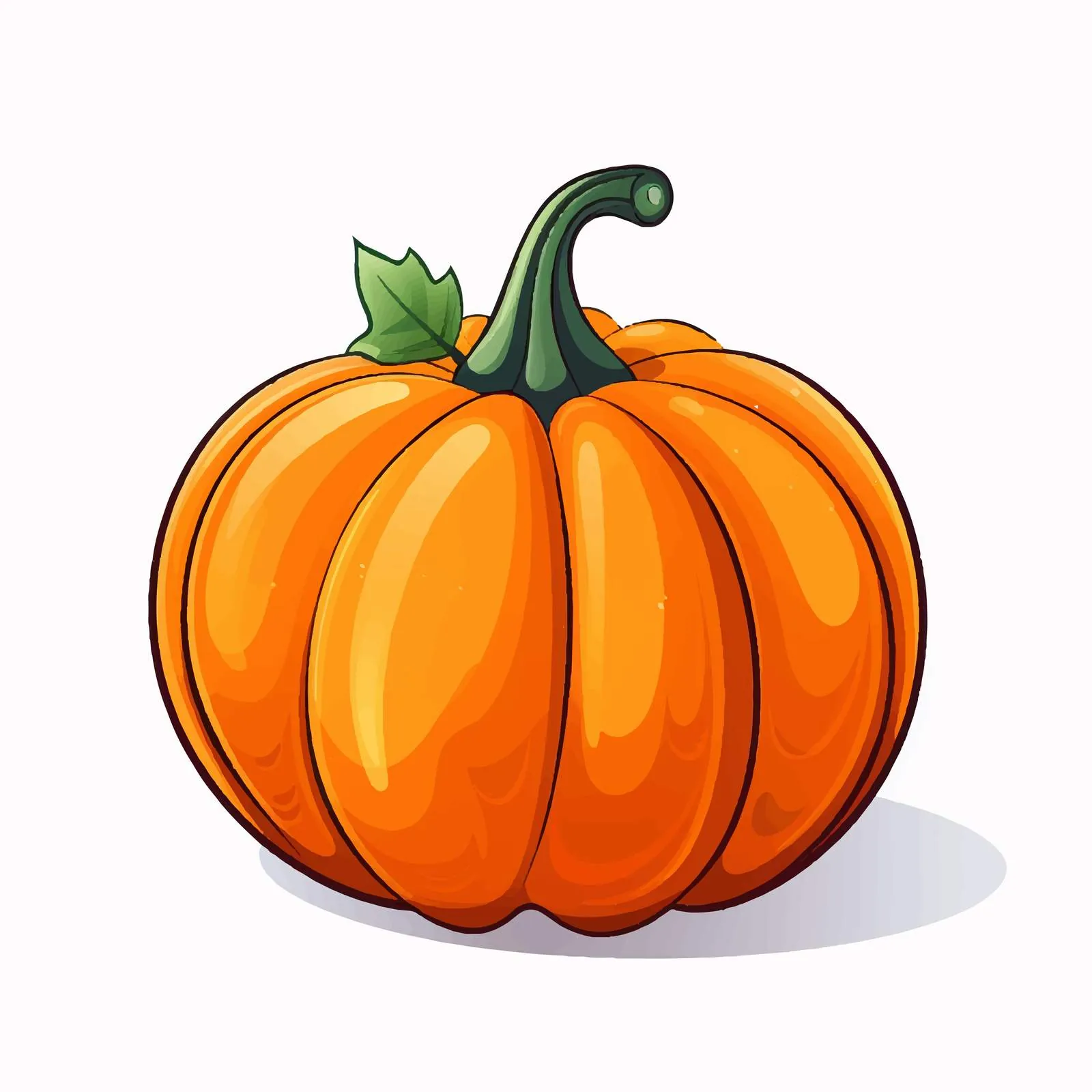 Orange Pumpkin Vector for Autumn Harvest — free download from Dotvec