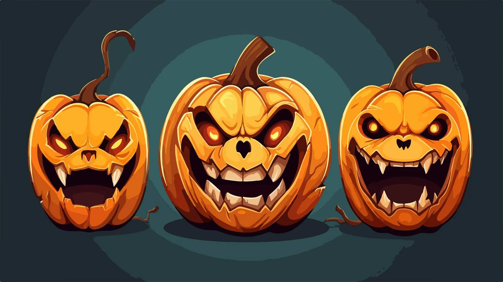 Pumpkin Cartoon for Halloween Sculpting — free download from Dotvec