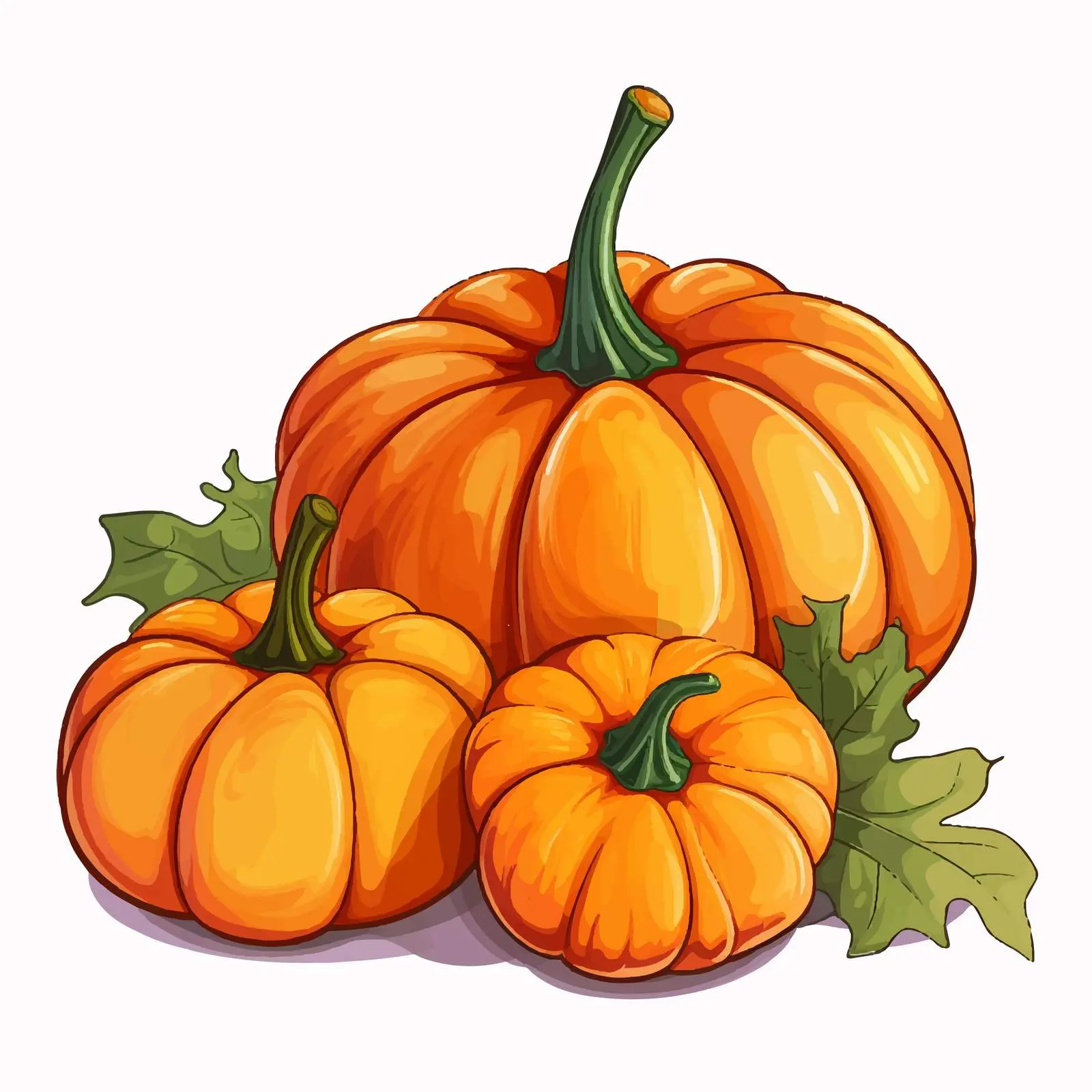 Autumn Harvest Pumpkin Clip Art Vector Design — free download from Dotvec