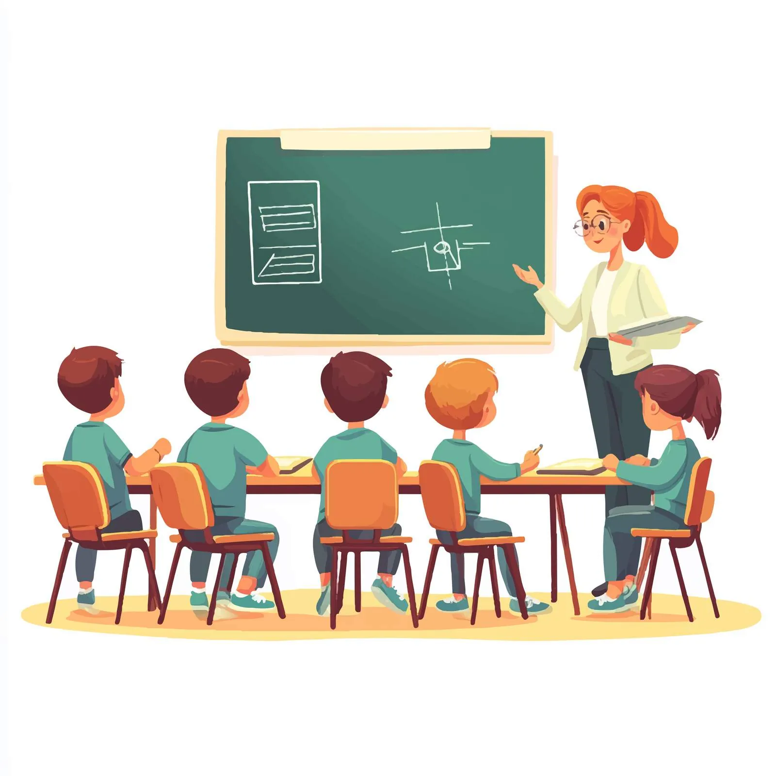 Students Displaying Good Behavior in Classroom — free download from Dotvec