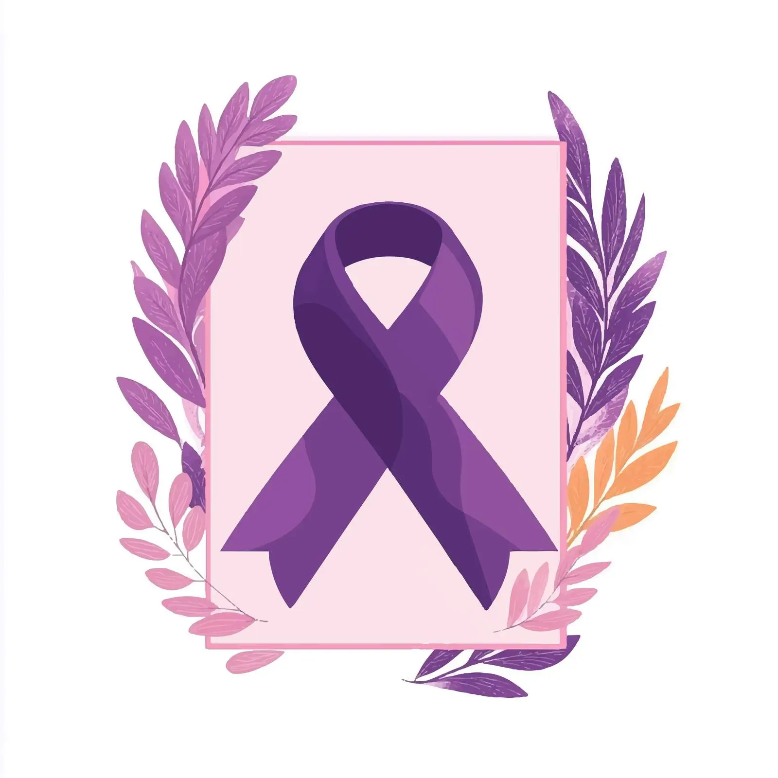 Purple Alzheimer Awareness Ribbon Vector Illustration – free awareness month image from Dotvec