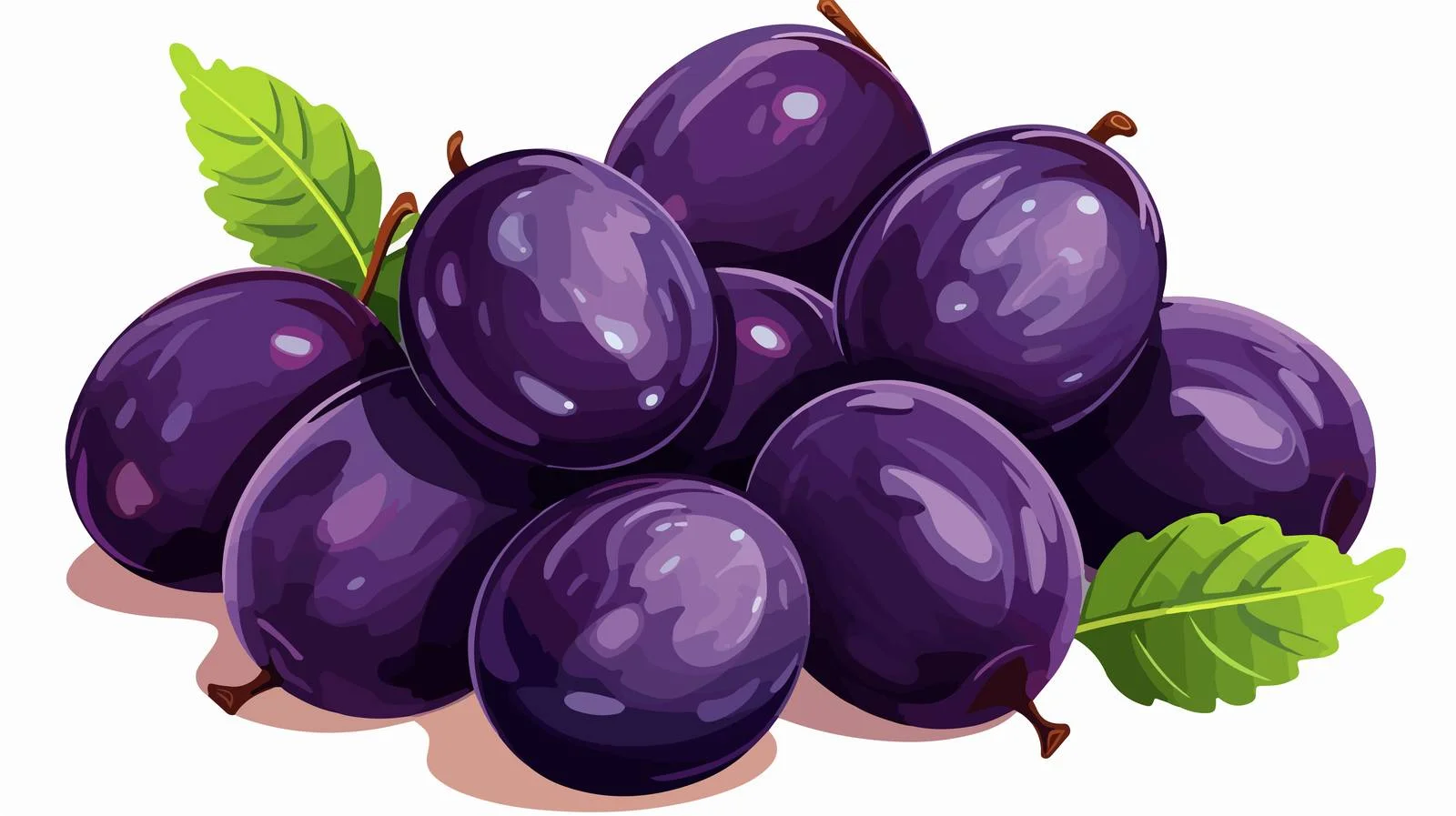Purple Prunes High Fiber Fruit — free download from Dotvec