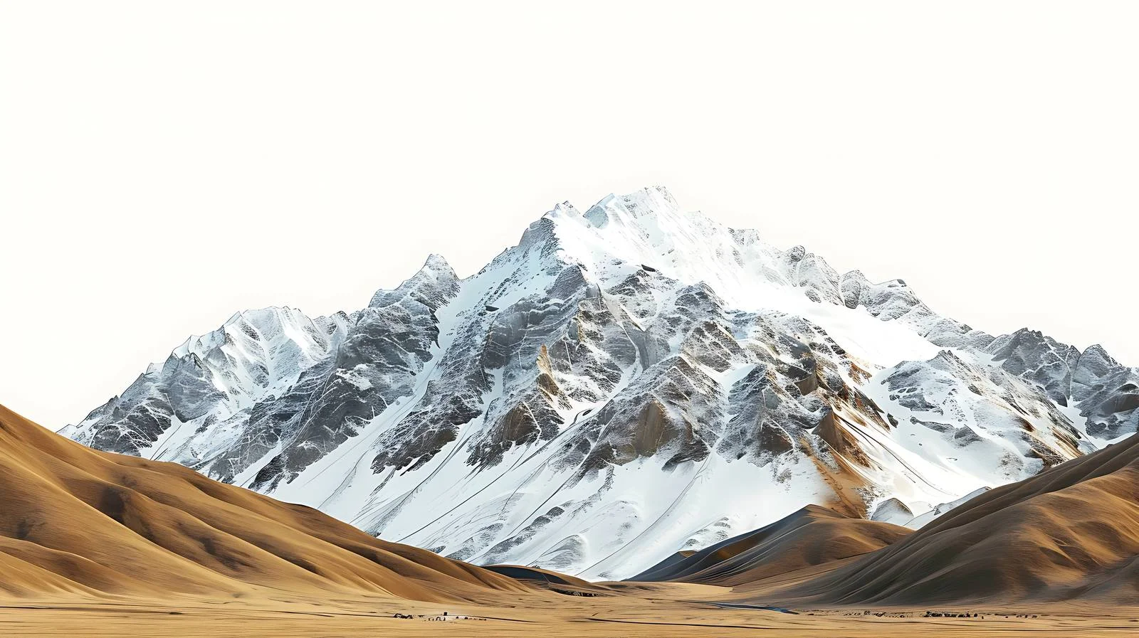 Serene Qilian Mountain Winter Landscape View — free download from Dotvec