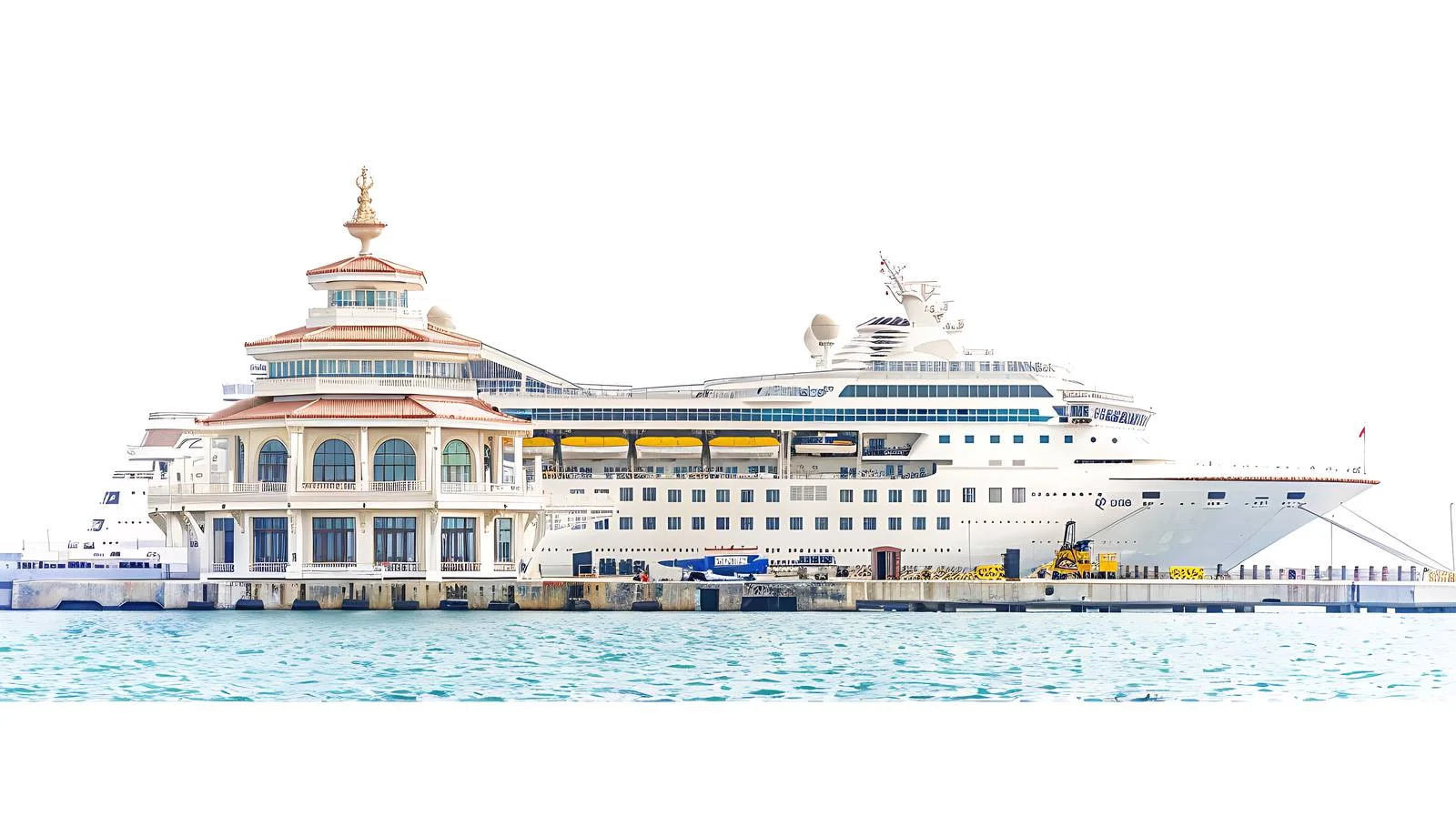 Qingdao Port Terminal White Background — free download from Dotvec