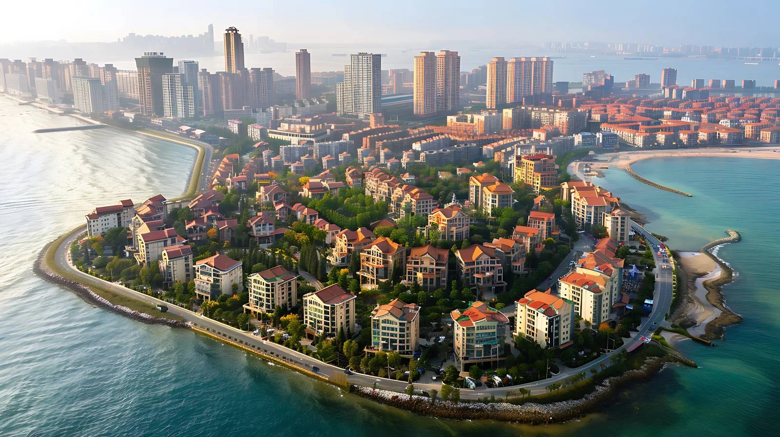 Qingdao Dacun Town White Background Isolation — free download from Dotvec