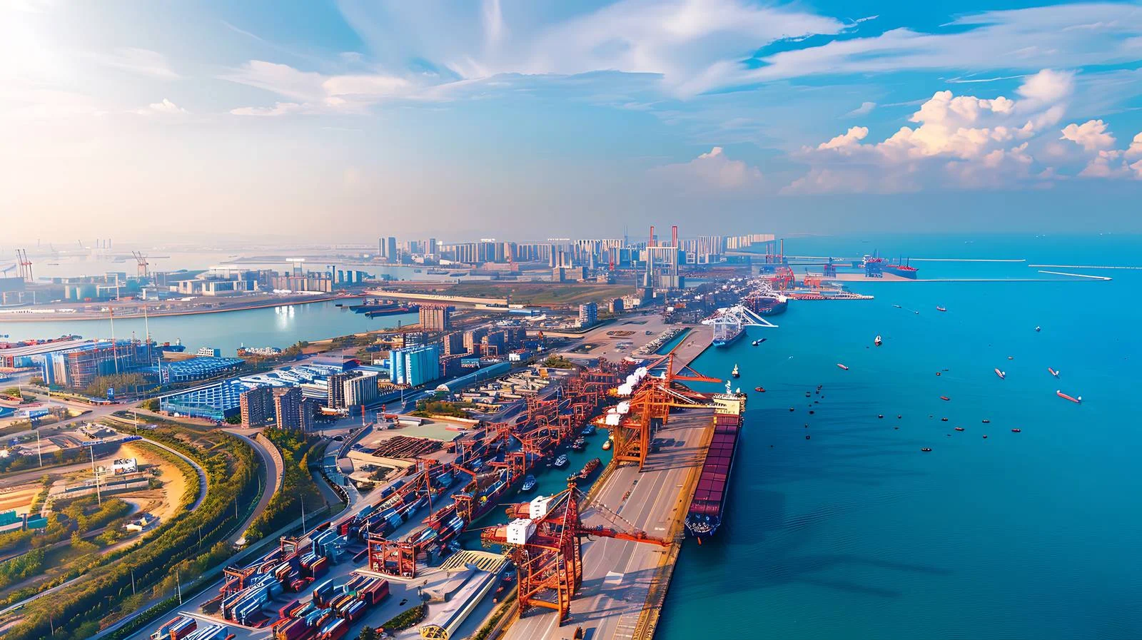 Qingdao Free Trade Zone White Background — free download from Dotvec