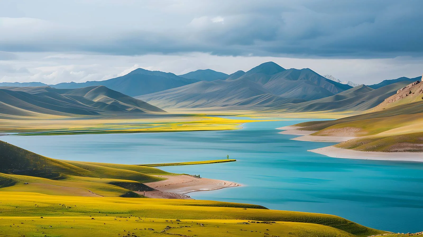 Qinghai Nianbaoyuze Scenic Area White Background — free download from Dotvec