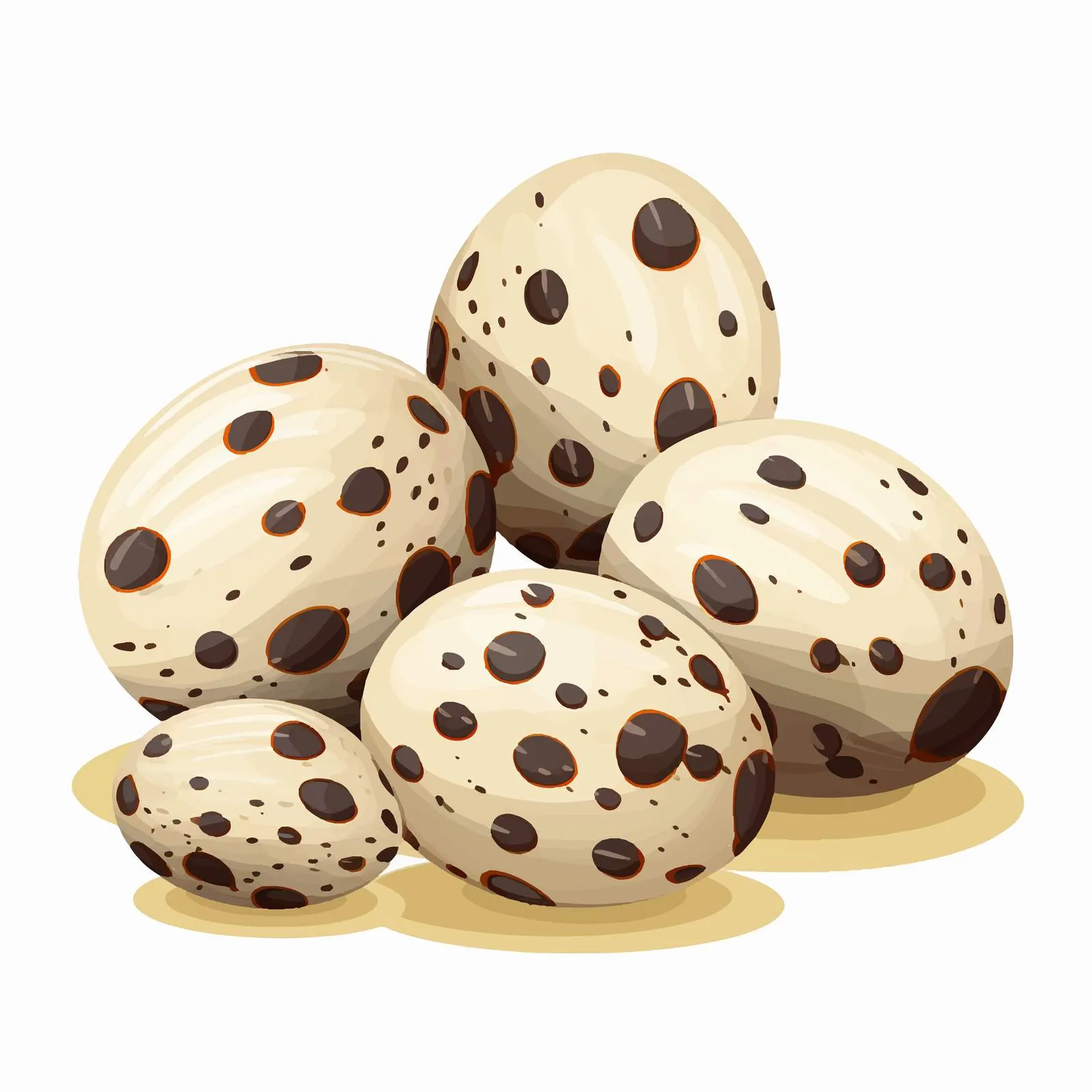 Speckled Quail Eggs Group Illustration — free download from Dotvec