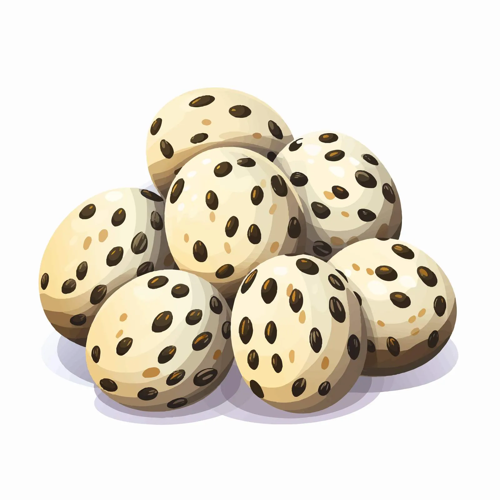 Speckled Quail Eggs Group Illustration — free download from Dotvec
