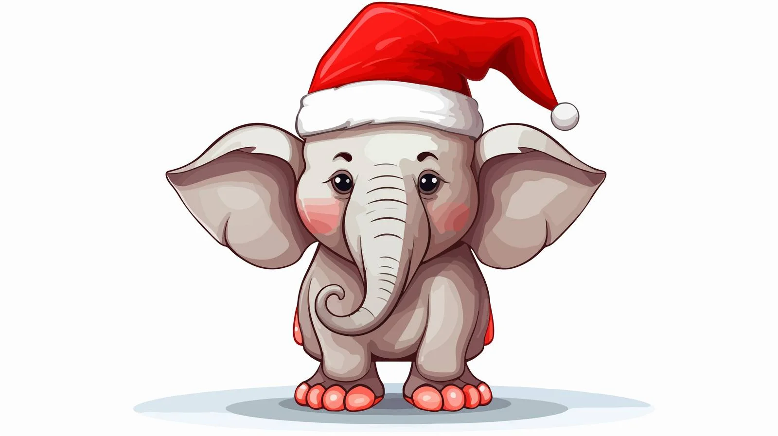 Quirky Unsure Elephant Cartoon Icon — free download from Dotvec