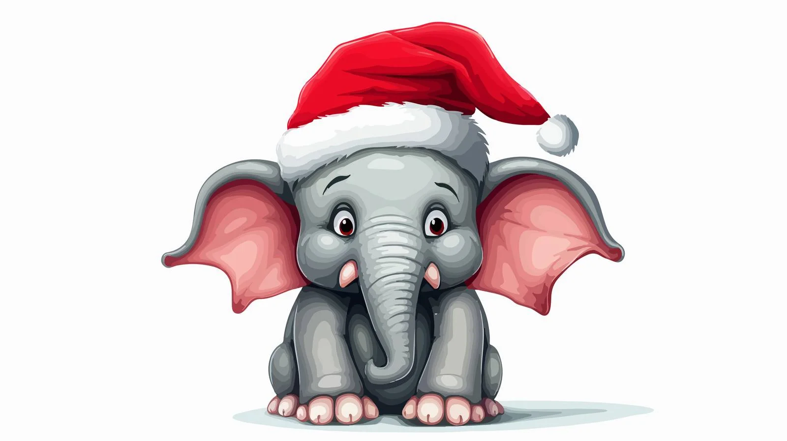 Quirky Unsure Elephant Cartoon Icon — free download from Dotvec