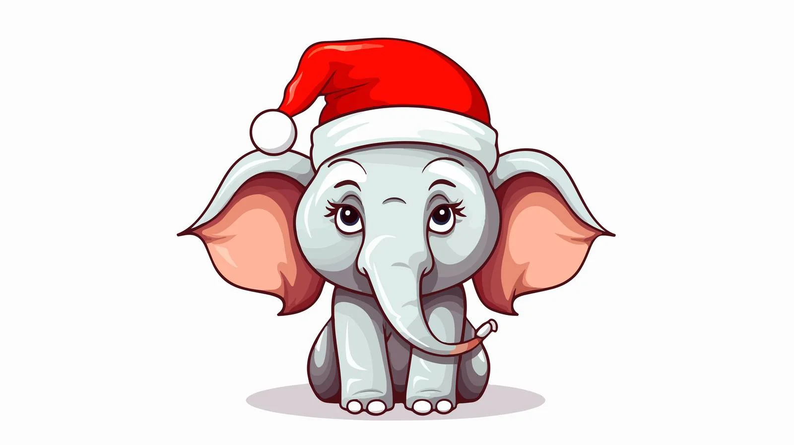 Whimsical Unsure Elephant Cartoon Icon — free download from Dotvec