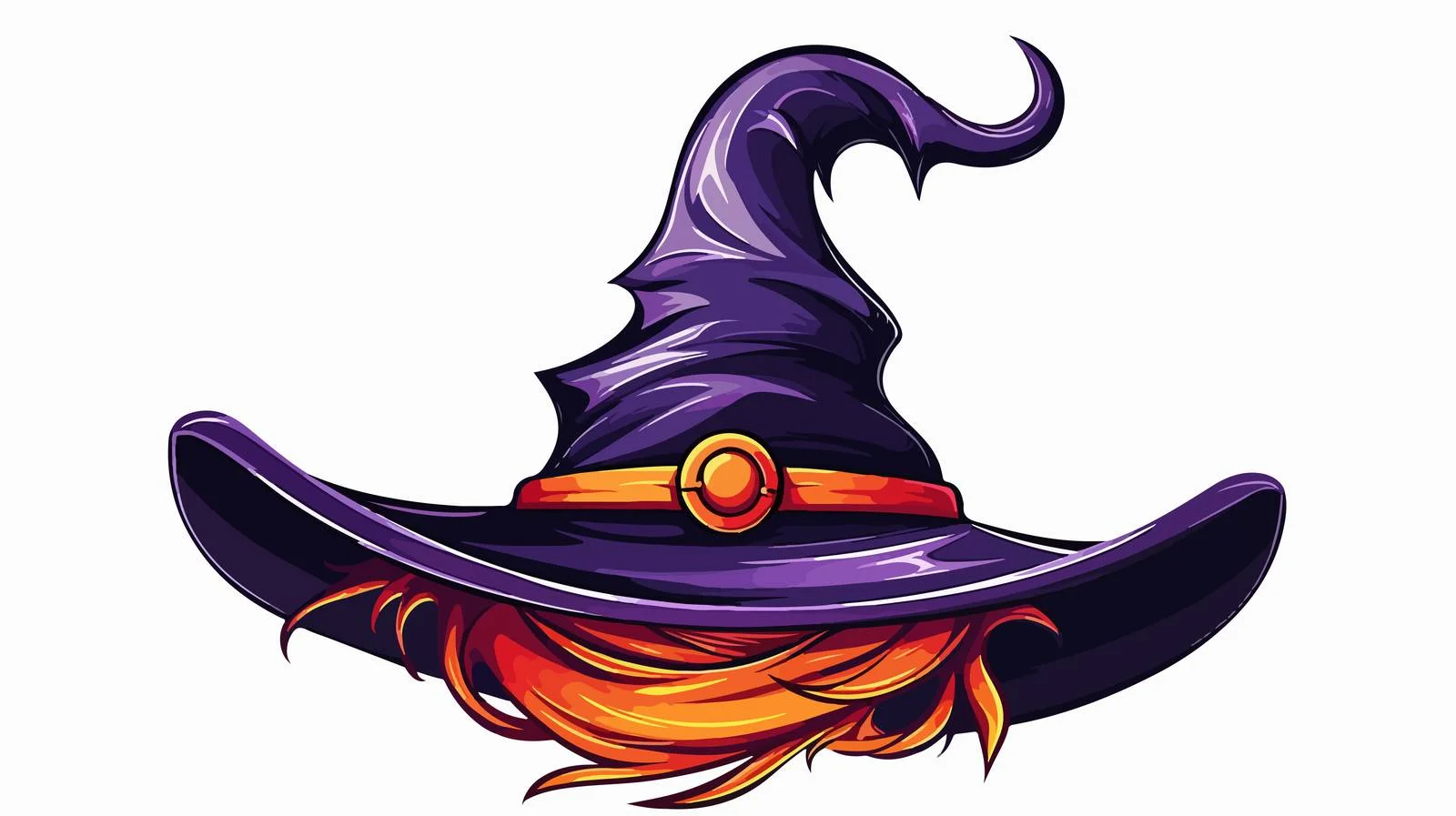 Whimsical Witch's Hat Vector Illustration — free download from Dotvec