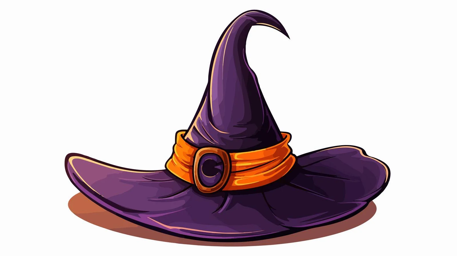 Quirky Witch's Hat Cartoon Vector Illustration — free download from Dotvec