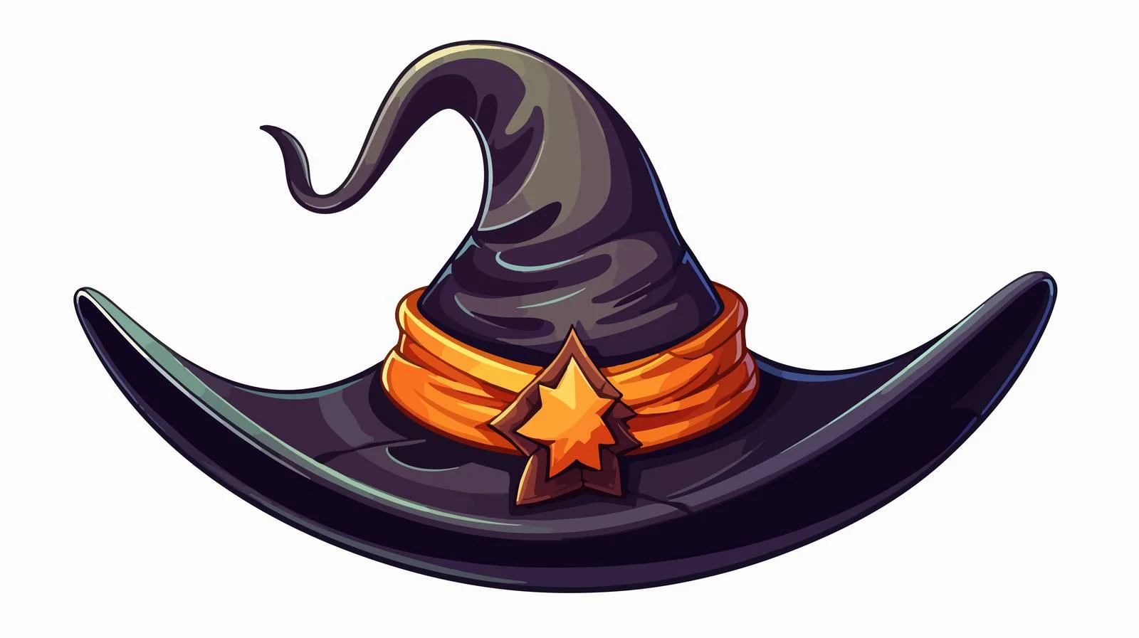 Quirky Witch's Hat Cartoon Illustration — free download from Dotvec