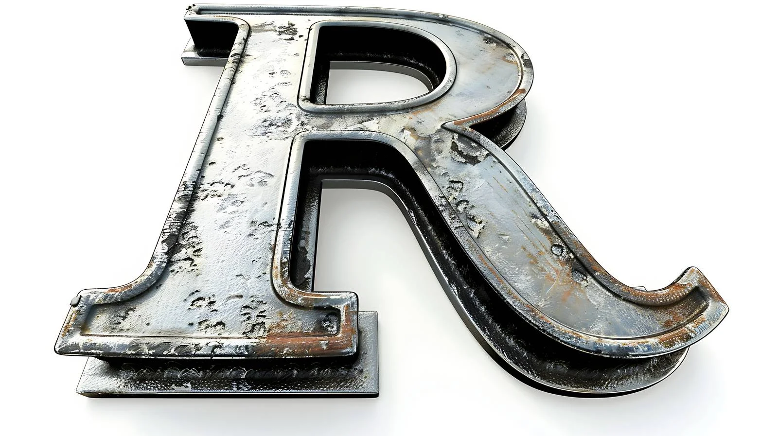 Modern Letter 'R' on White Background — free download from Dotvec