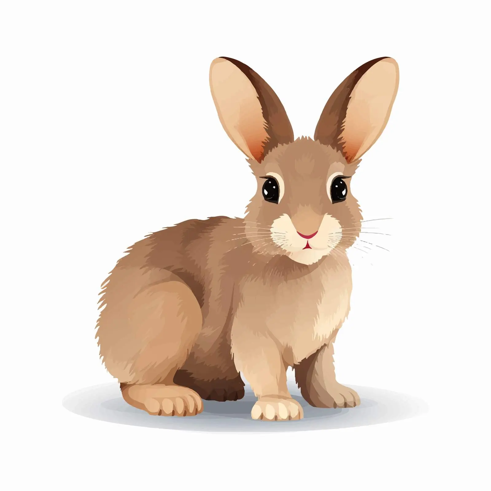 Isolated Rabbit Vector Illustration on White Background — free download from Dotvec