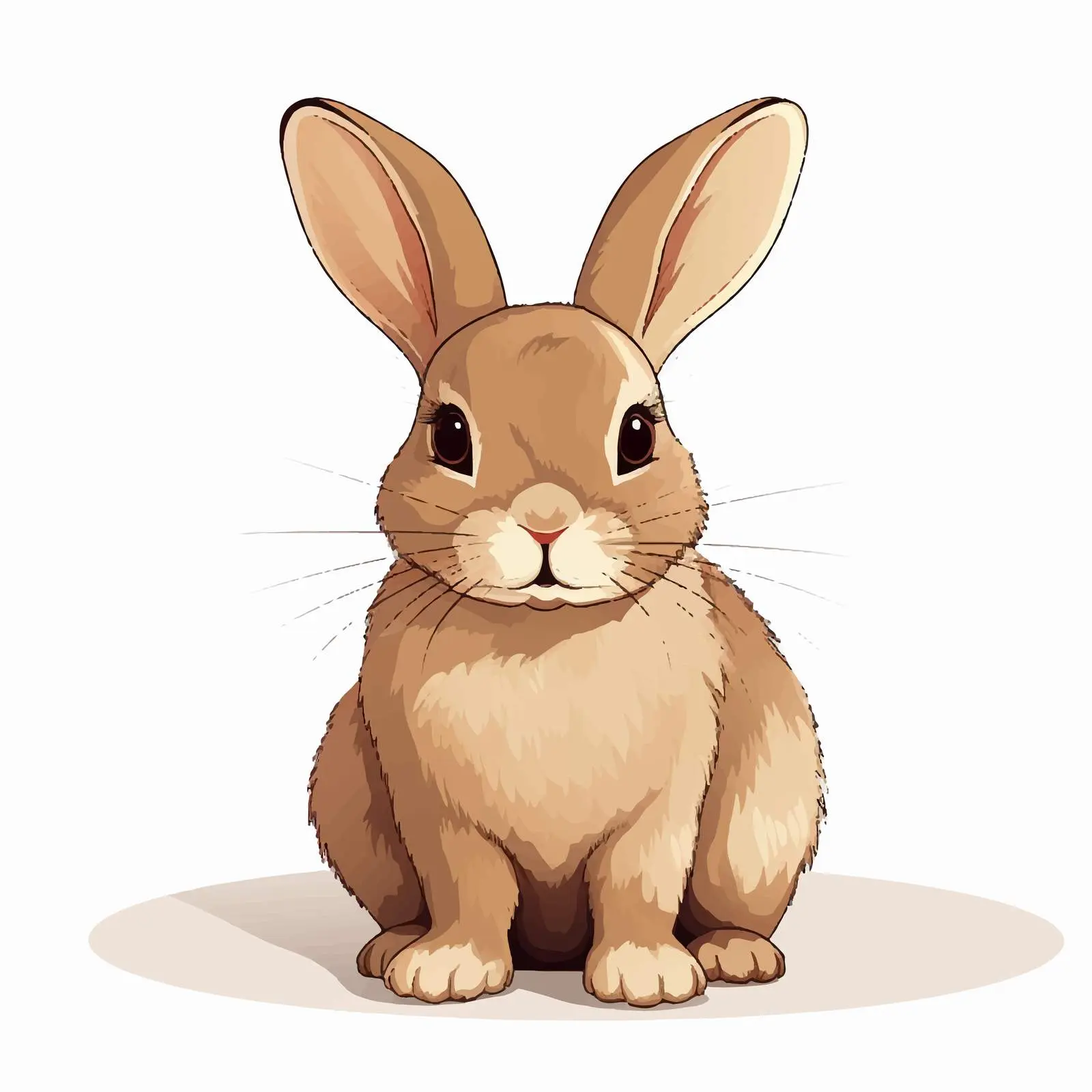 Rabbit Vector Illustration Isolated on White Background — free download from Dotvec