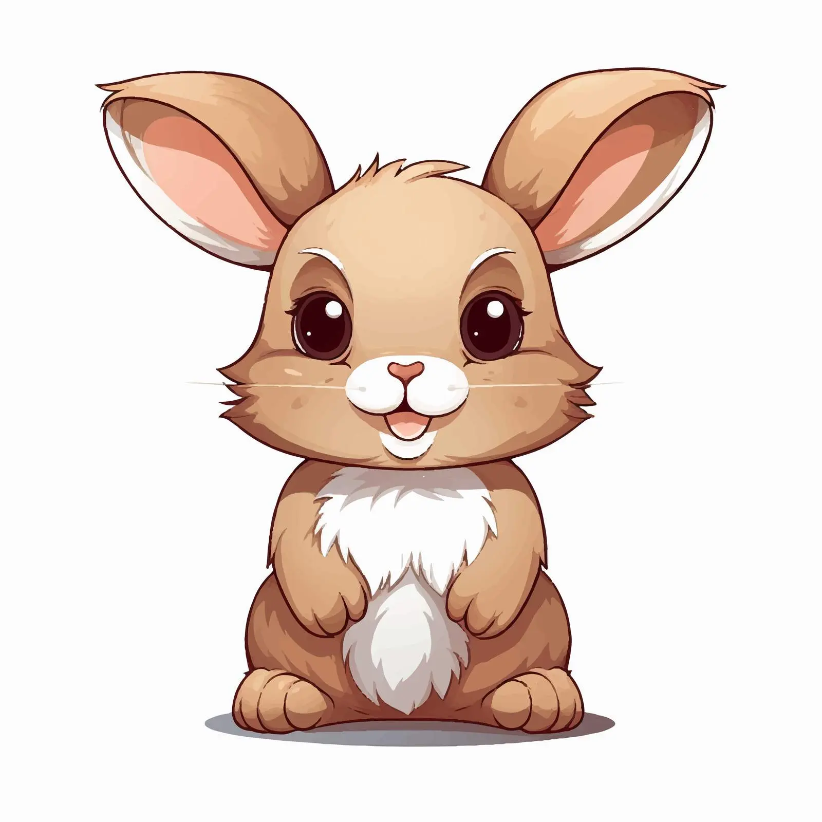 Rabbit Vector Illustration on White Background — free download from Dotvec
