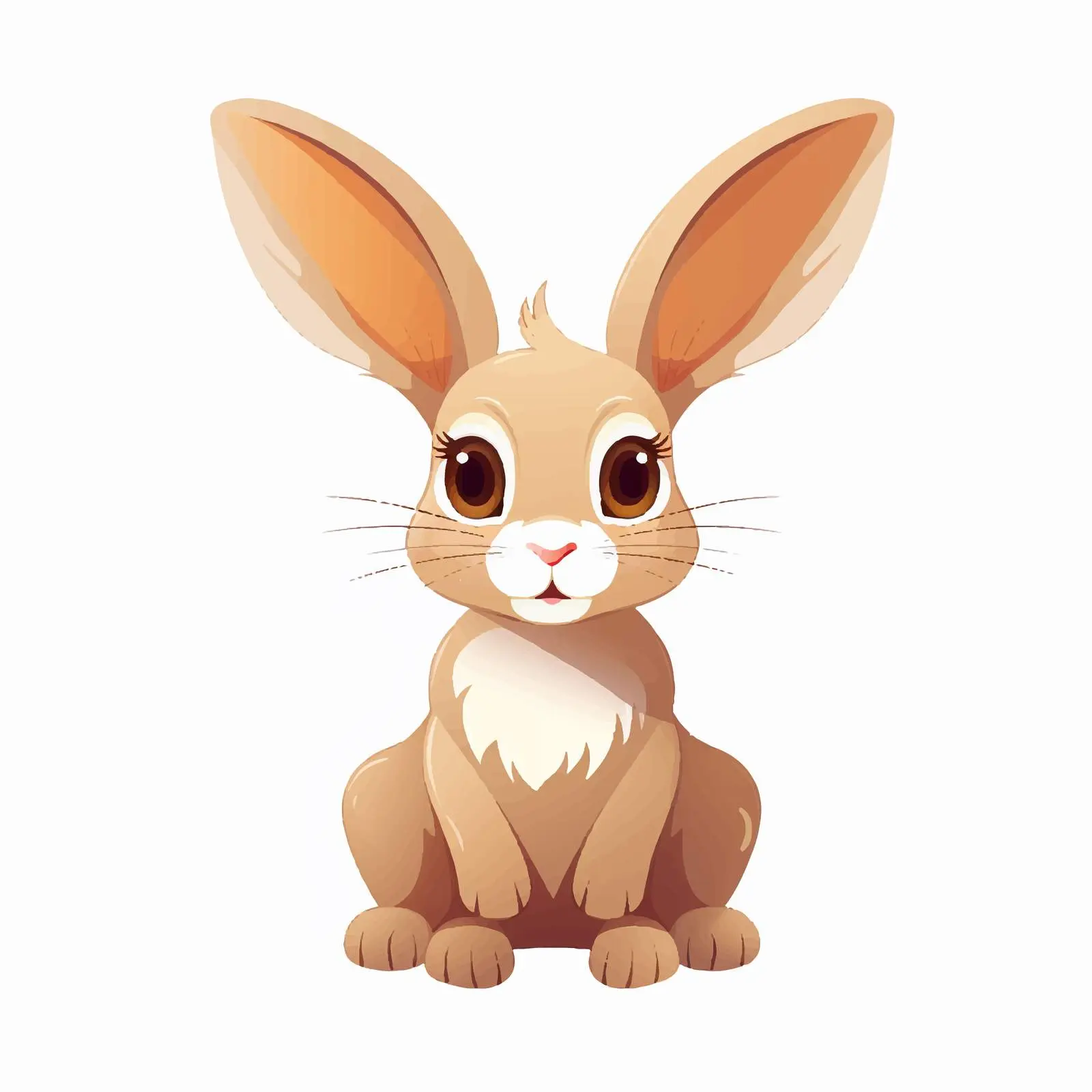 Rabbit Vector Illustration on White Background — free download from Dotvec