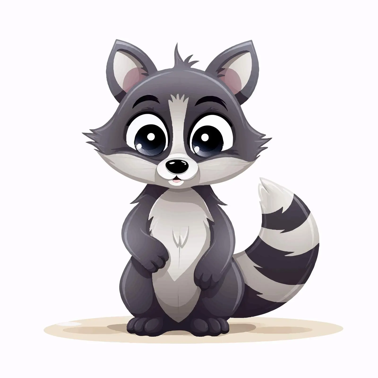 Raccoon Cartoon Sketch Vector Illustration — free download from Dotvec