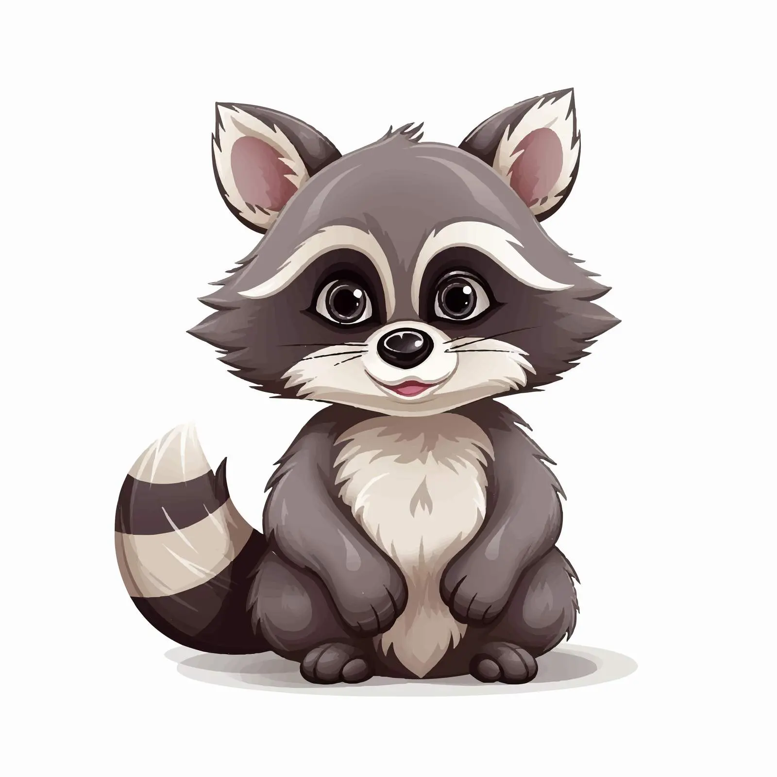 Raccoon Cartoon Vector Illustration Graphics — free download from Dotvec