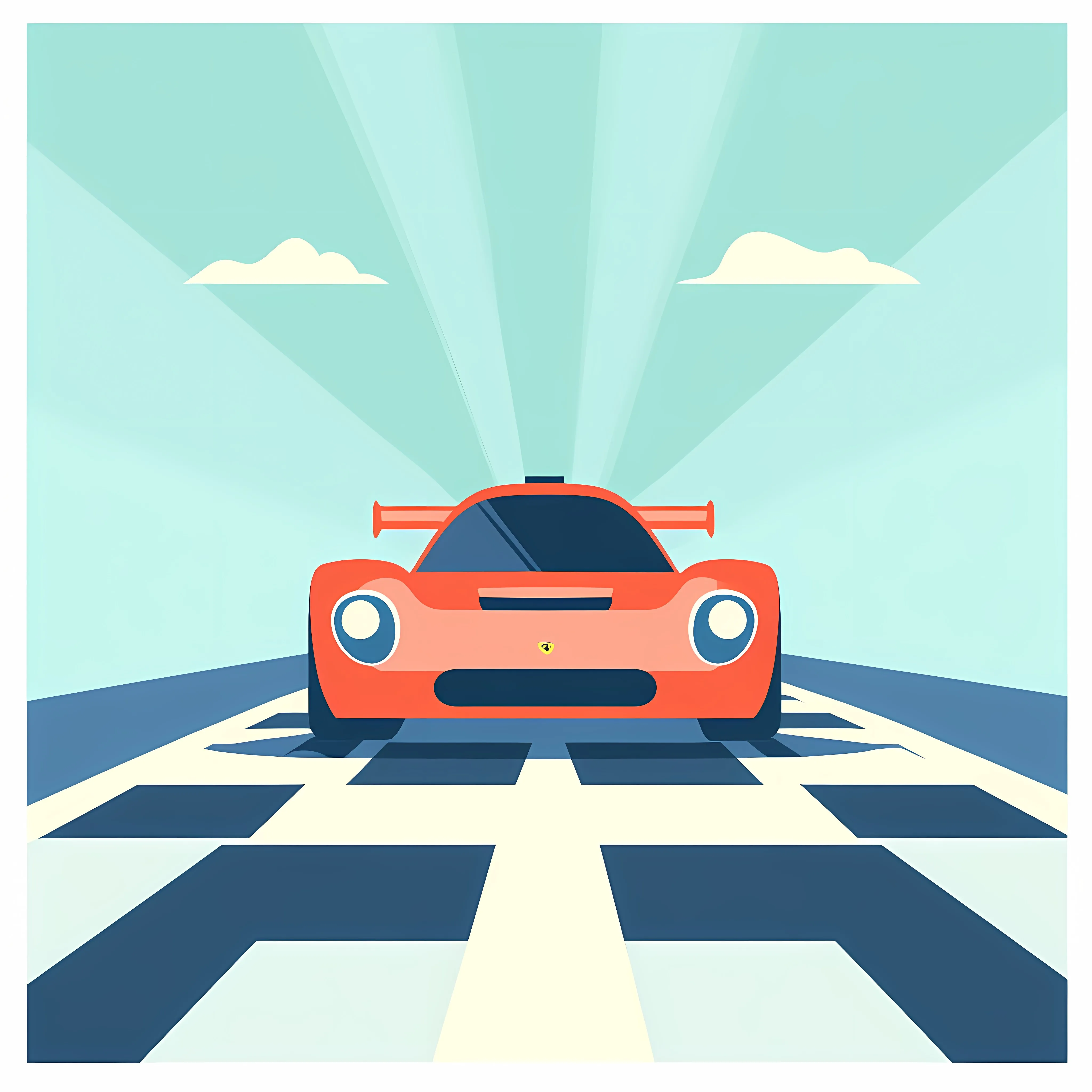 Isolated Flat Vector Racing Flash Illustration — free download from Dotvec