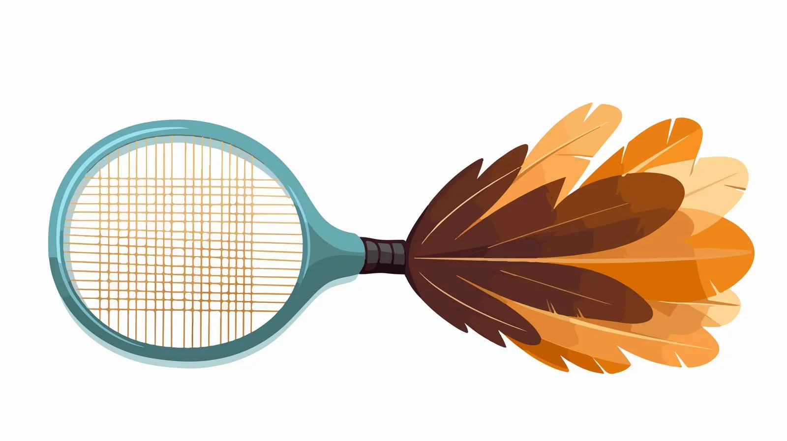 Badminton Gear Flat Design Illustration — free download from Dotvec