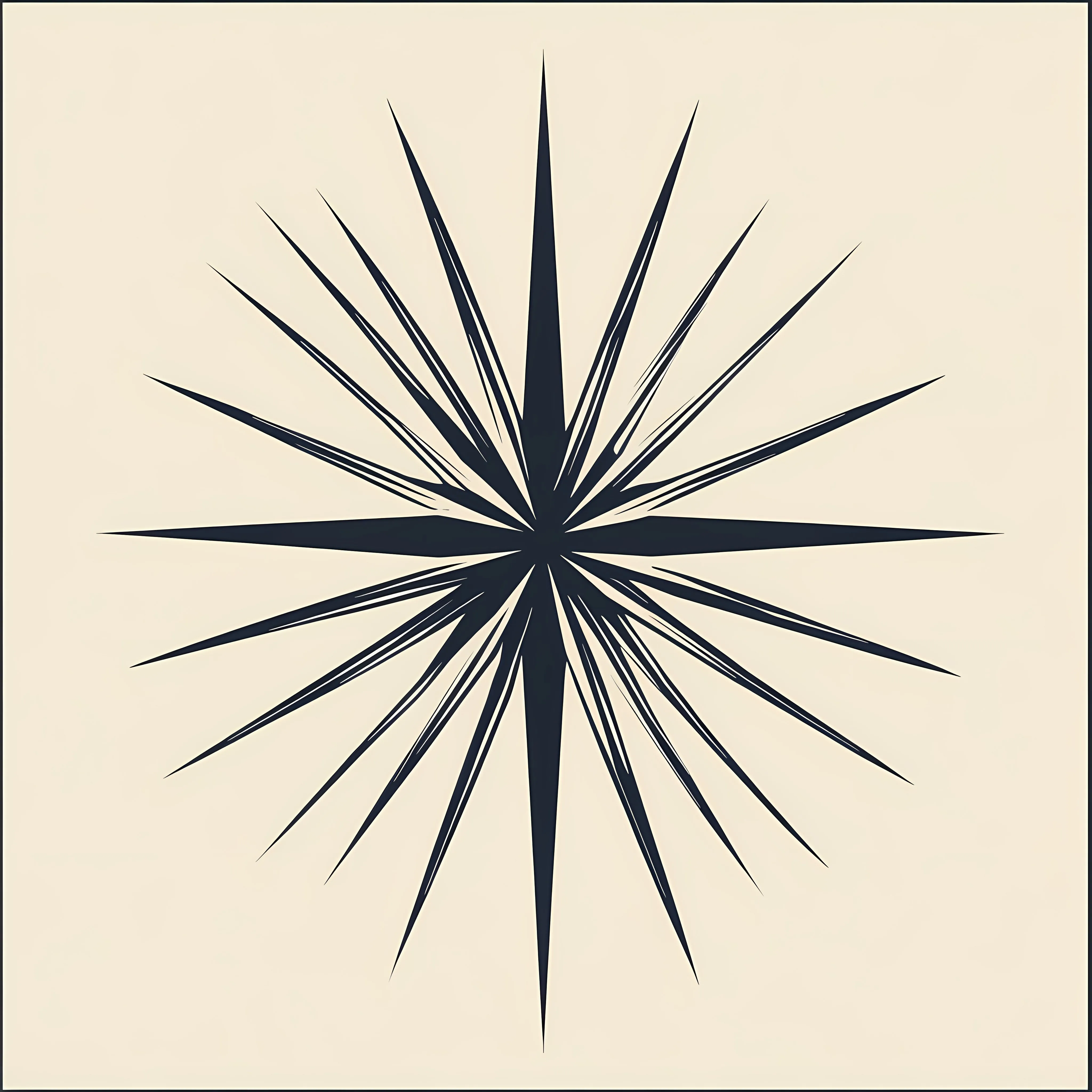 Radiating Star Shape Vector Illustration — free download from Dotvec
