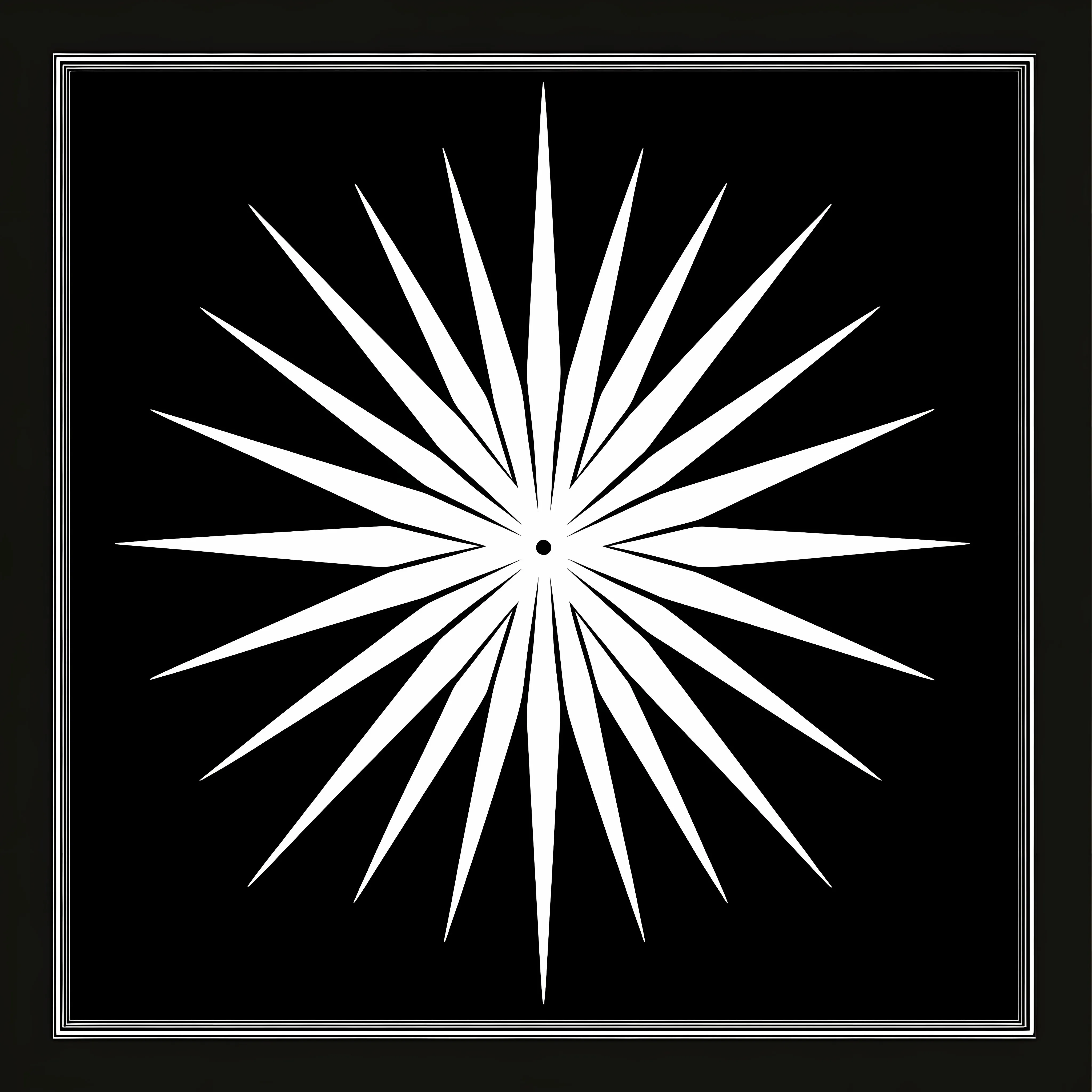 Radiating Star Shape Flat Vector Illustration — free download from Dotvec