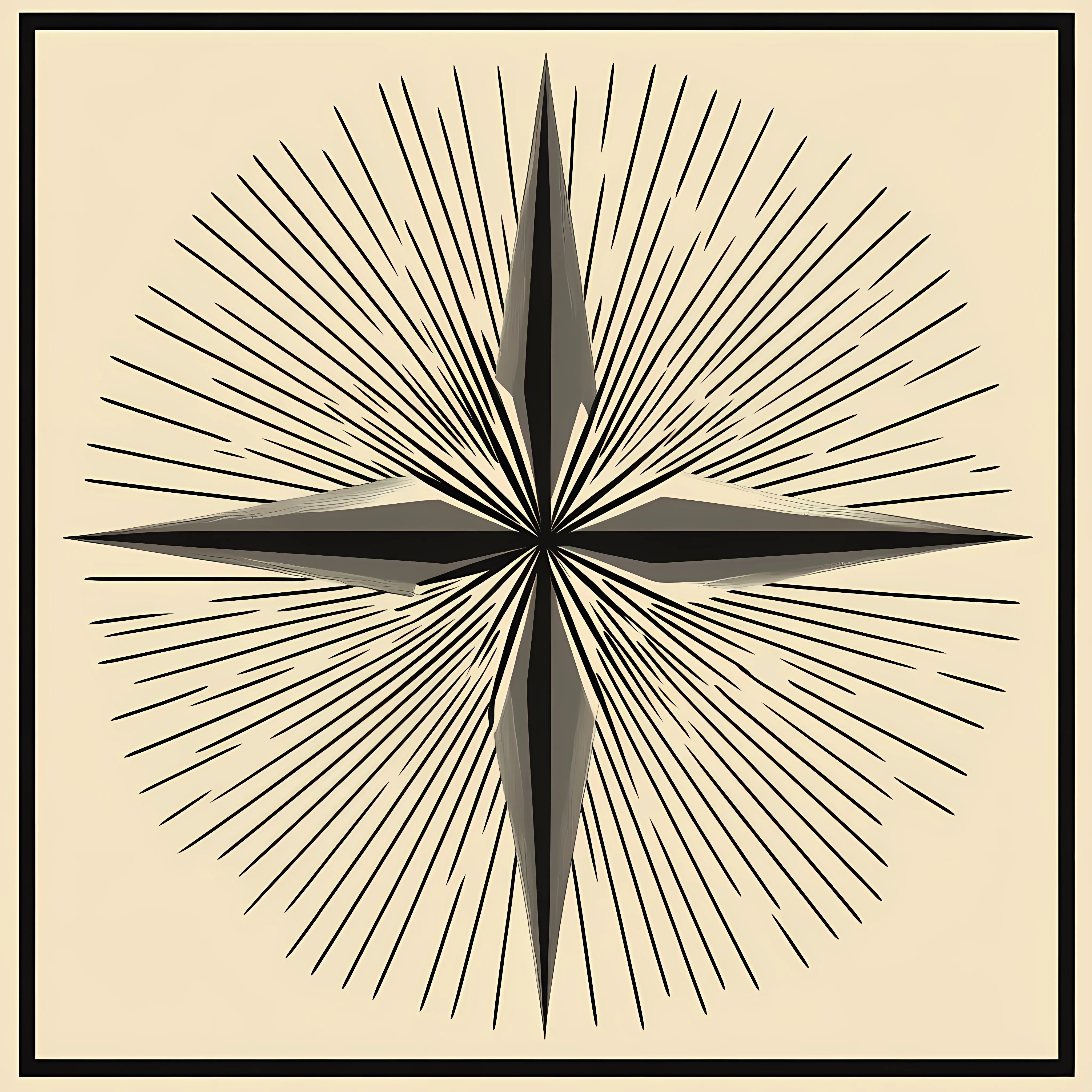 Radiating Star Shape Flat Vector Illustration — free download from Dotvec