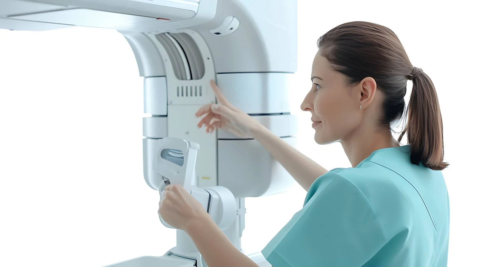 Radiologist at X-ray Machine in Hospital — free download from Dotvec