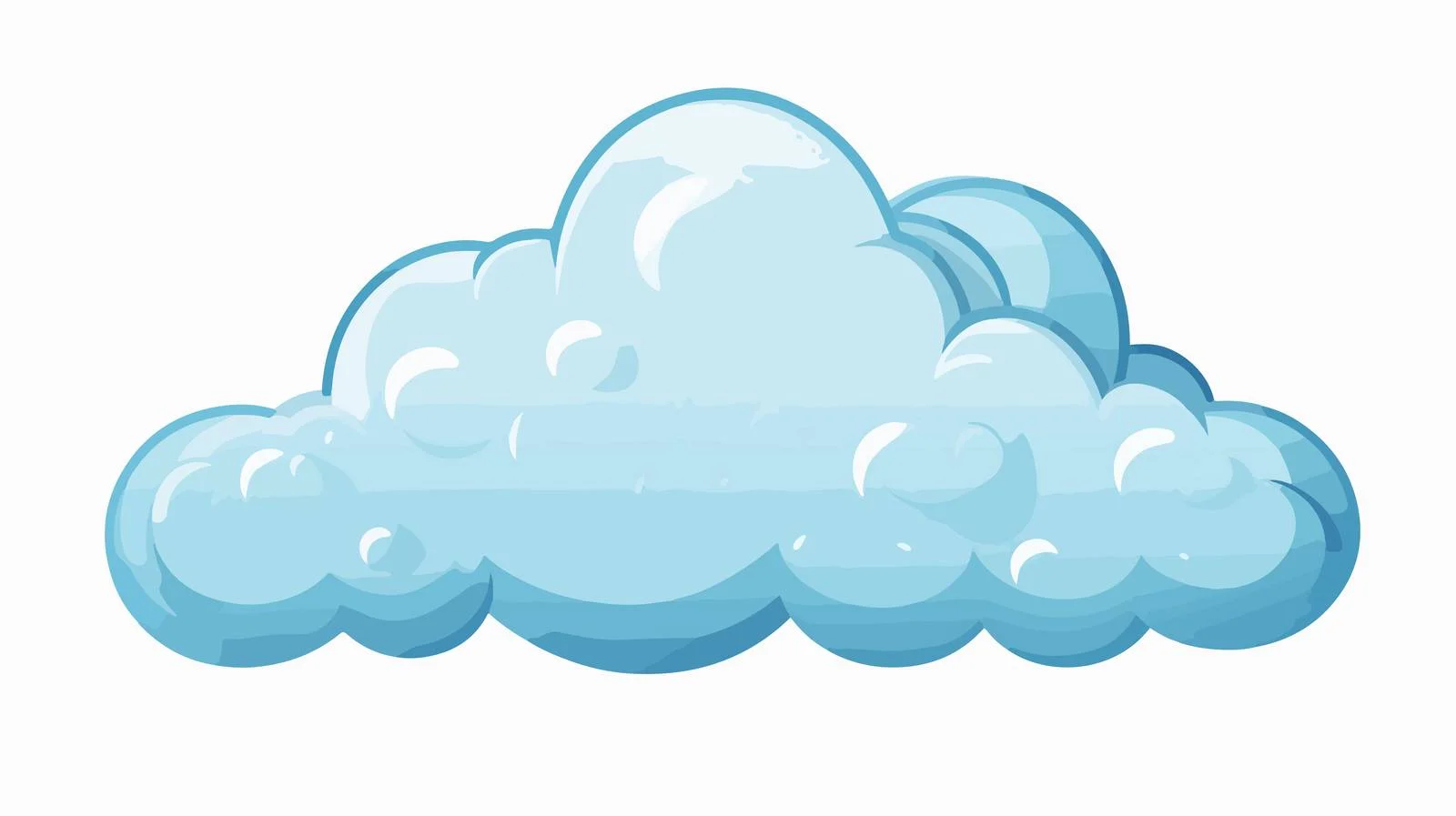 Rain Cloud Cartoon Vector Illustration — free download from Dotvec