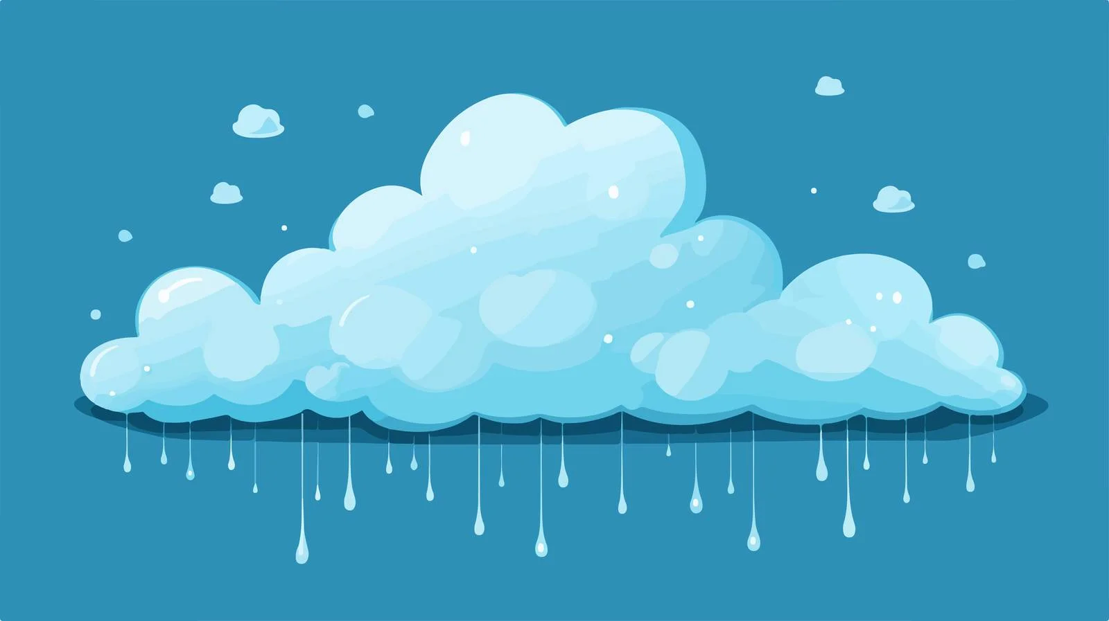 Rain Cloud Cartoon Vector Illustration — free download from Dotvec