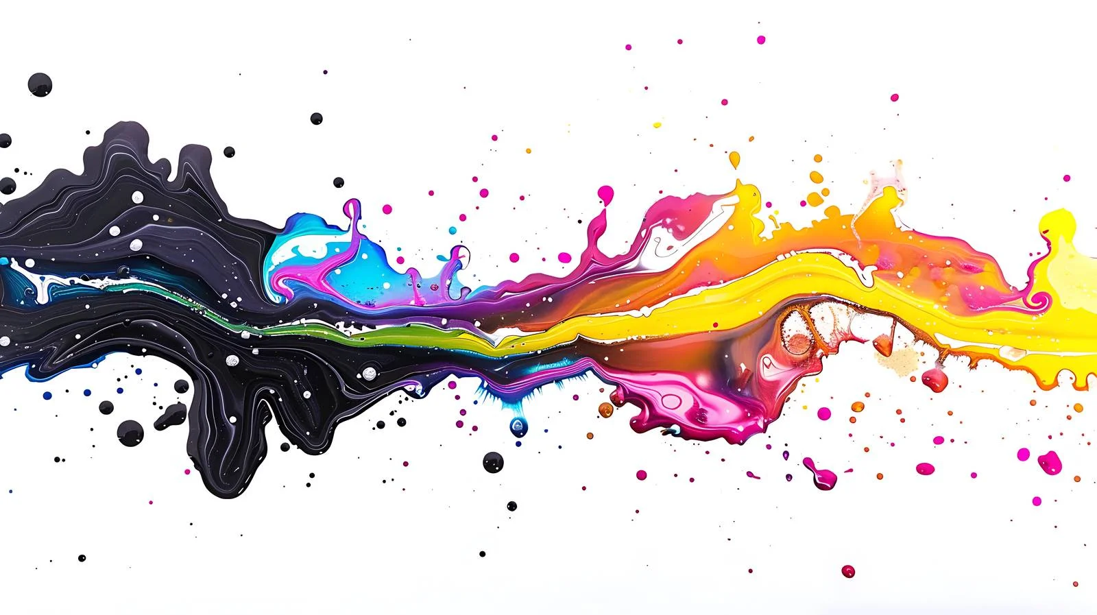 Vibrant Rainbow Oil Spots in Puddle — free download from Dotvec