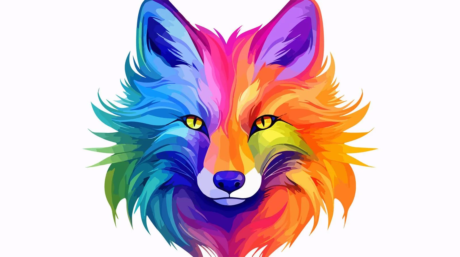 Angry Cartoon Fox Line Drawing — free download from Dotvec