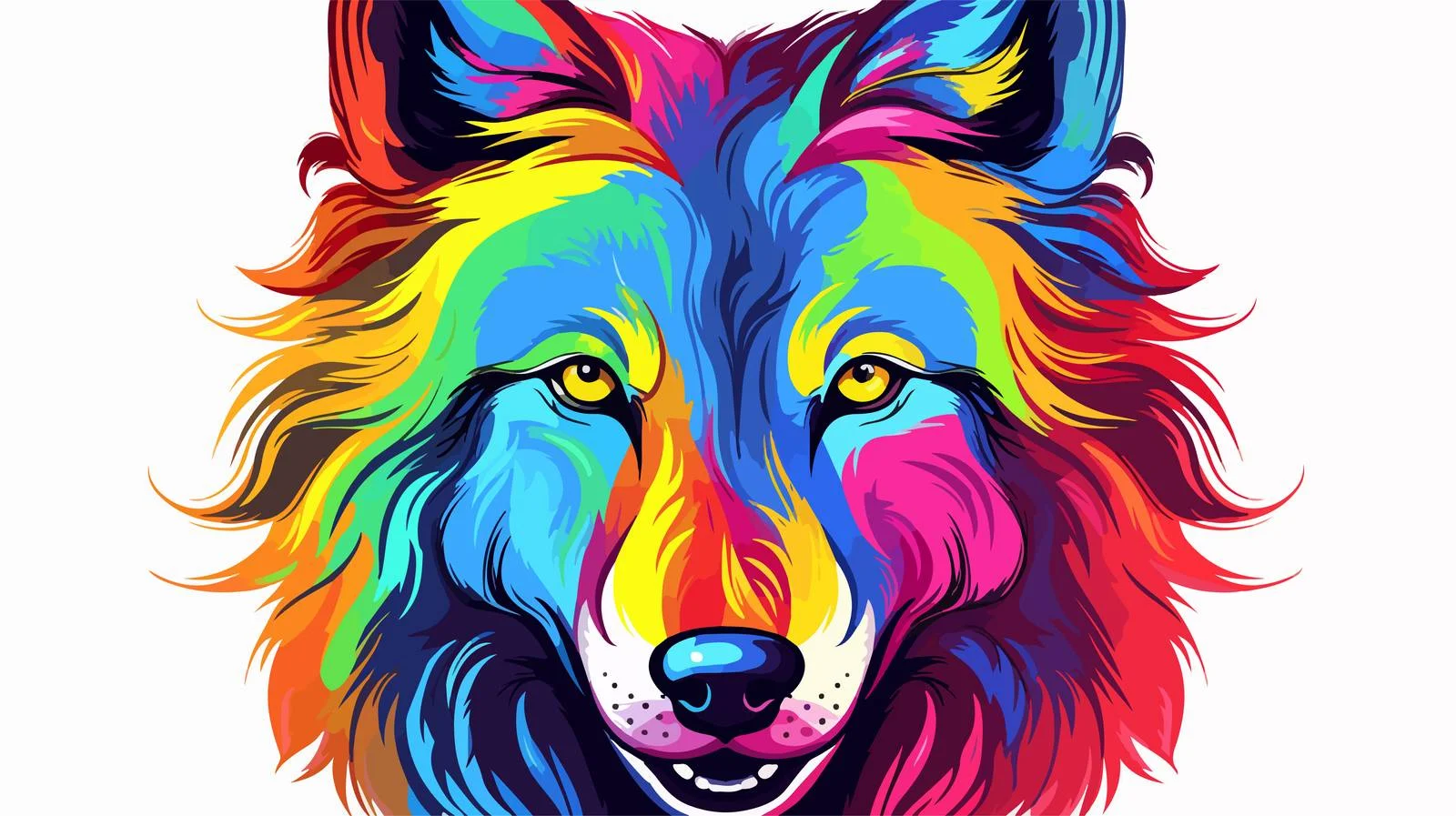 Cartoon Annoyed Rainbow Line Drawing — free download from Dotvec