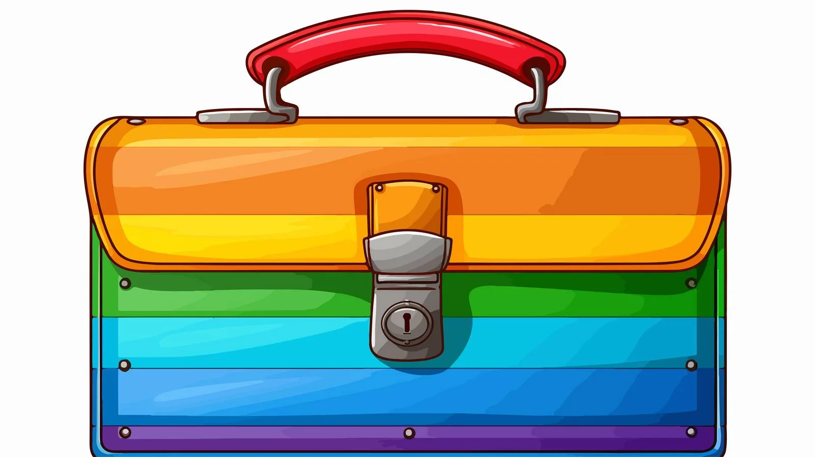 Cartoon Budget Rainbow Gradient Line Drawing — free download from Dotvec