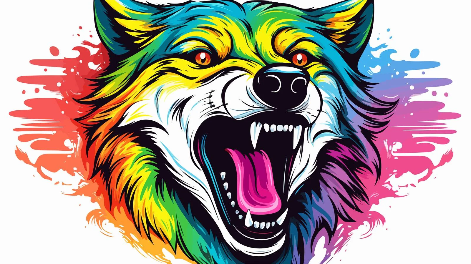 Rainbow Cartoon Crying Drawing — free download from Dotvec