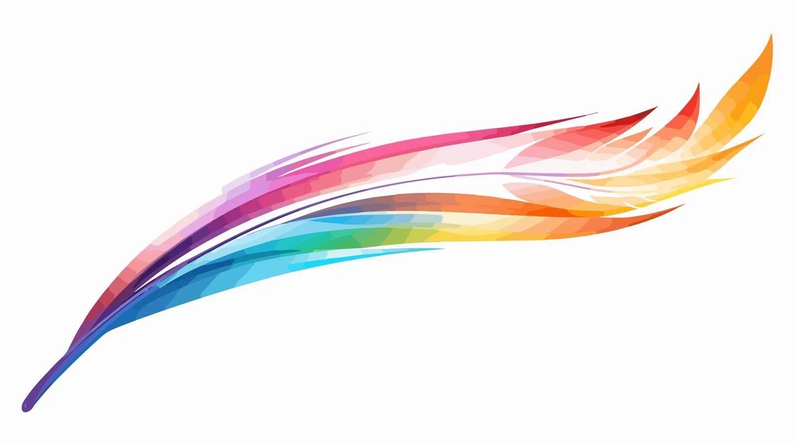 Colorful Cartoon Flying Arc Illustration — free download from Dotvec