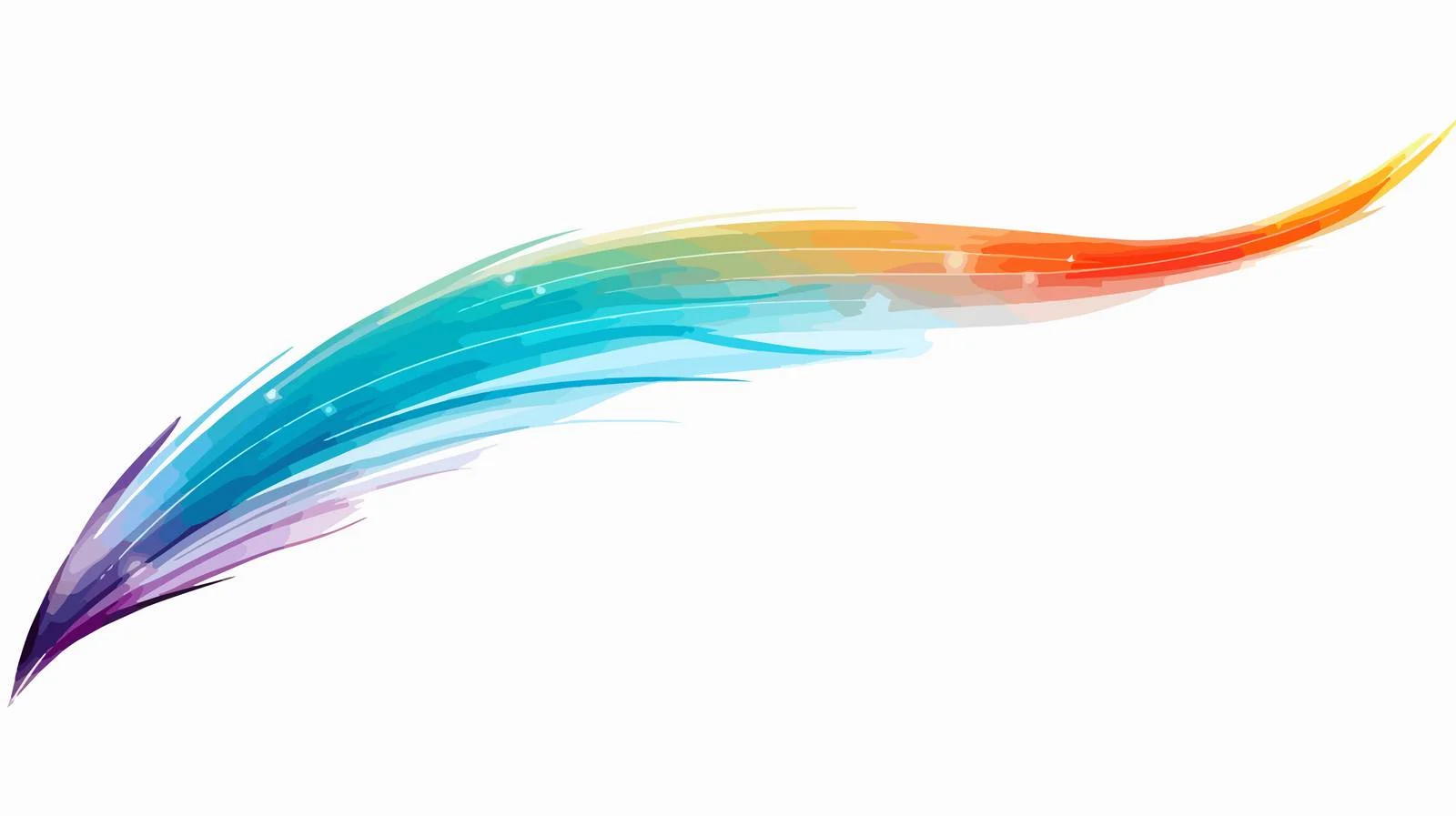 Cartoon Rainbow Flying Airplane Illustration — free download from Dotvec