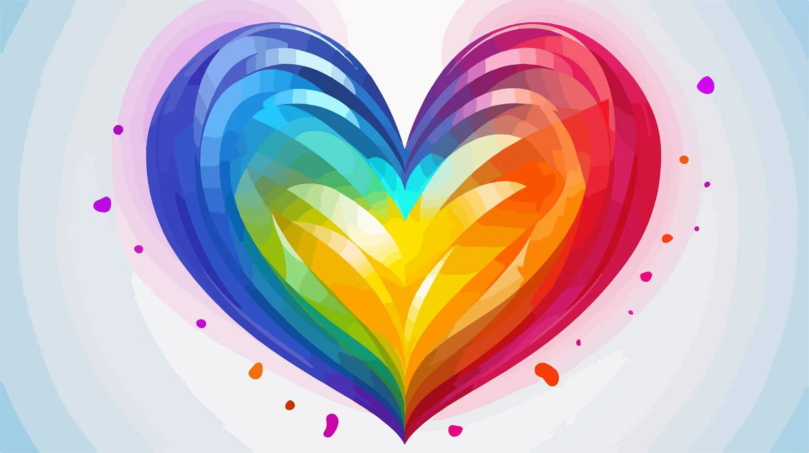 Colorful Heart Line Art Illustration — free download from Dotvec